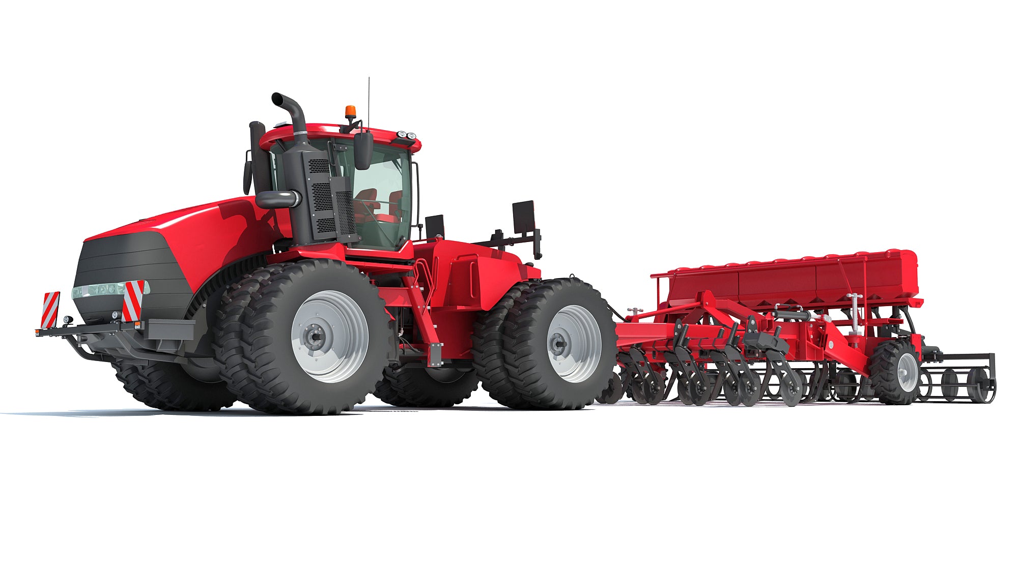 Articulated Tractor with Seed Drill