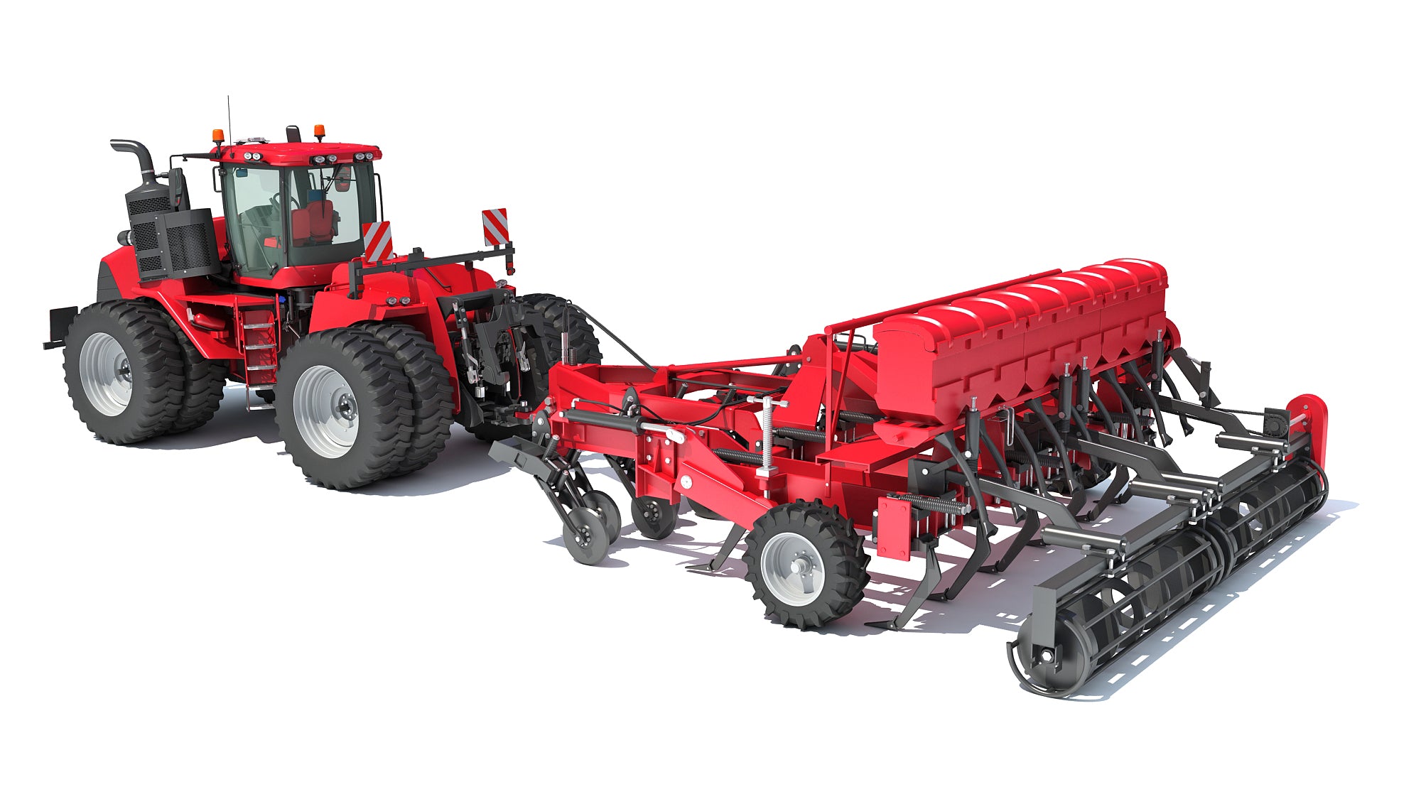 Articulated Tractor with Seed Drill