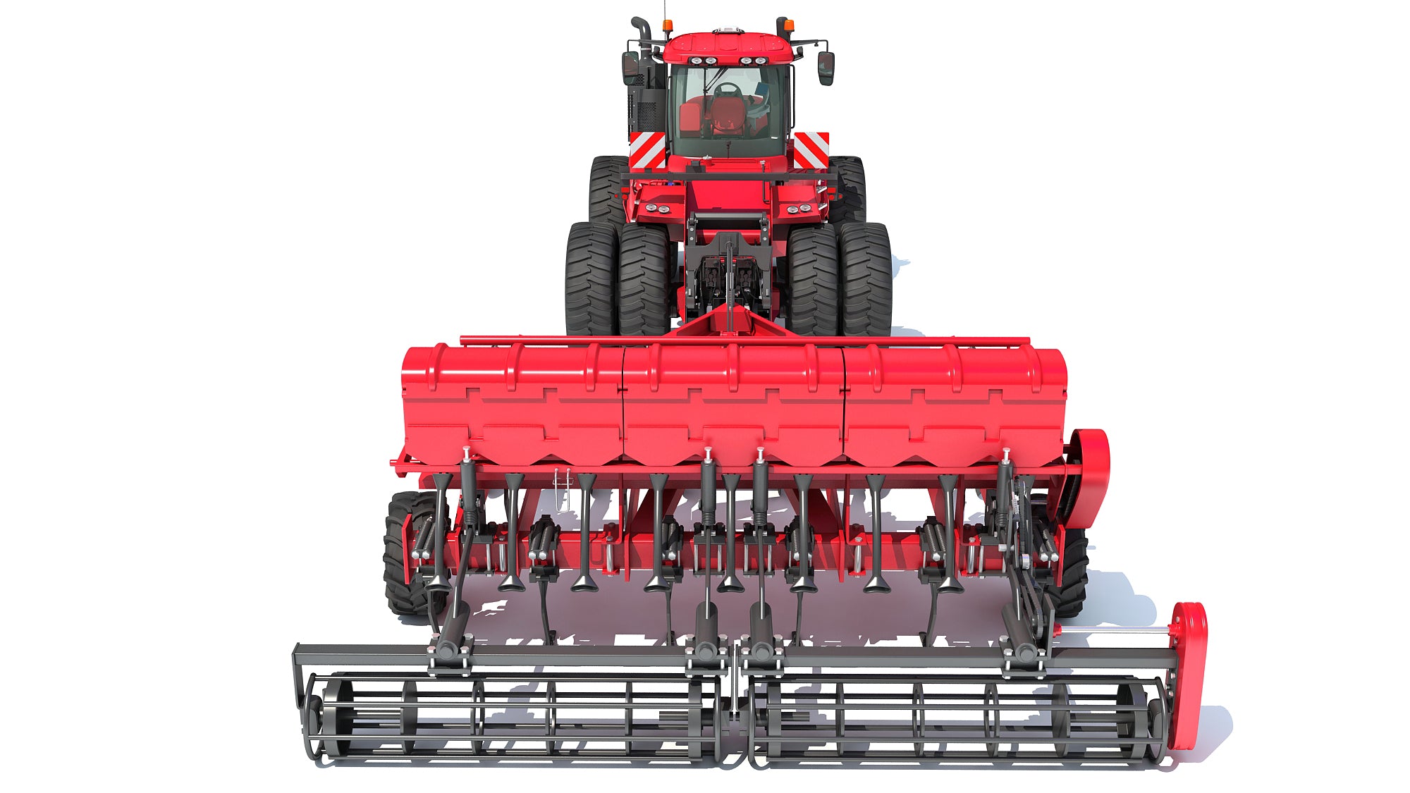 Articulated Tractor with Seed Drill