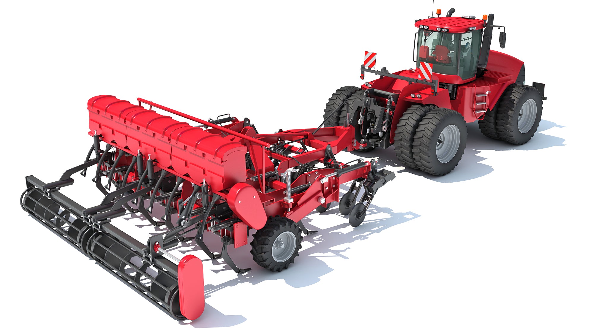 Articulated Tractor with Seed Drill