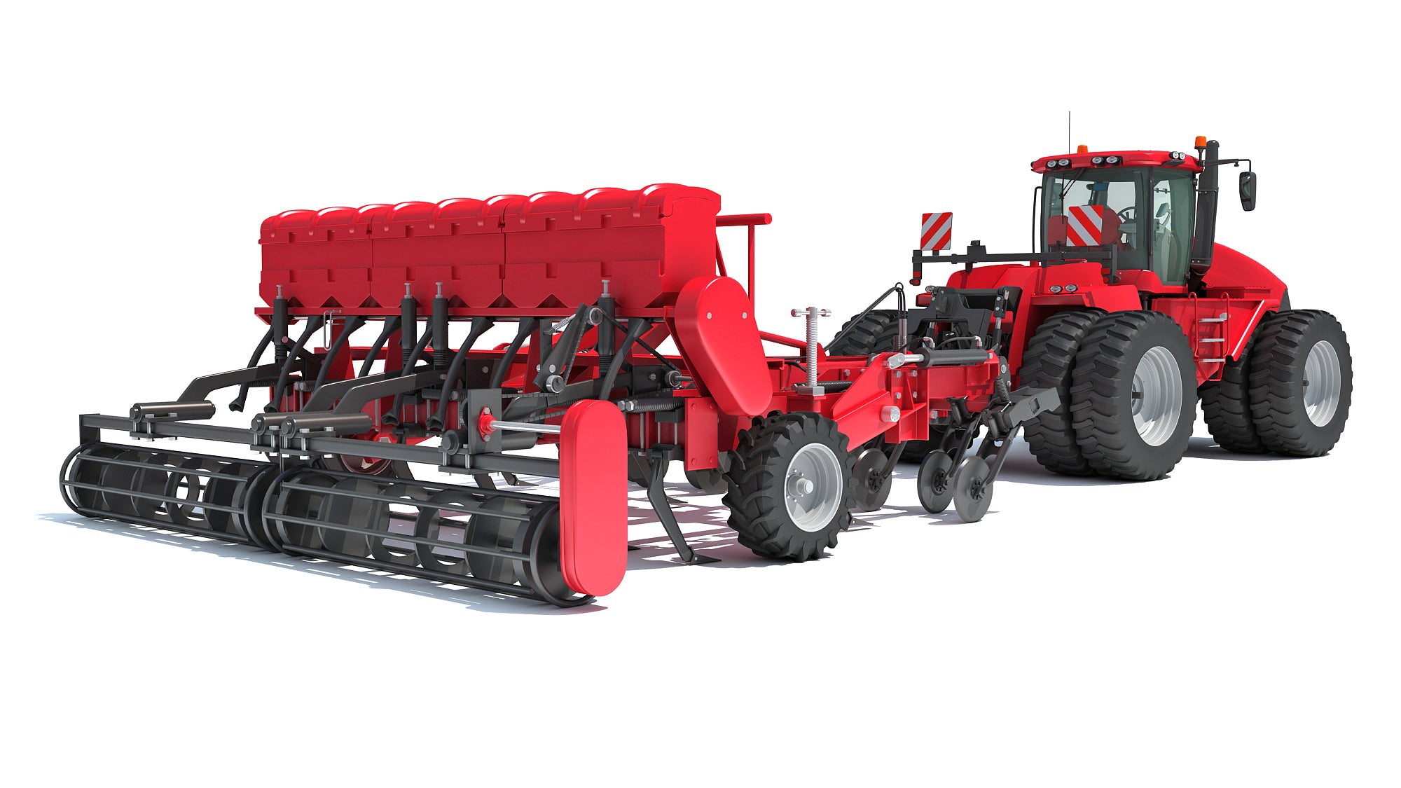 Articulated Tractor with Seed Drill