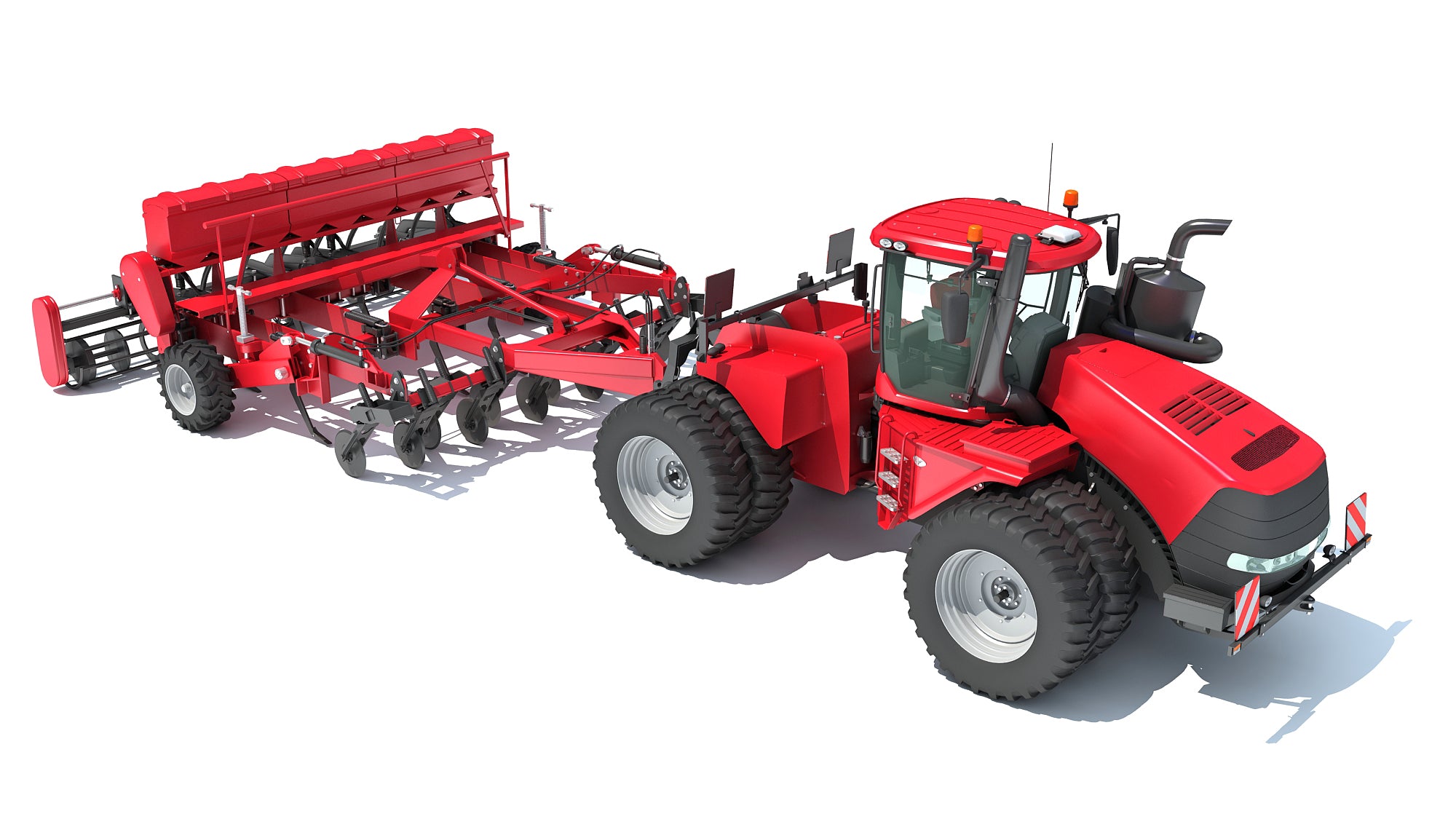 Articulated Tractor with Seed Drill