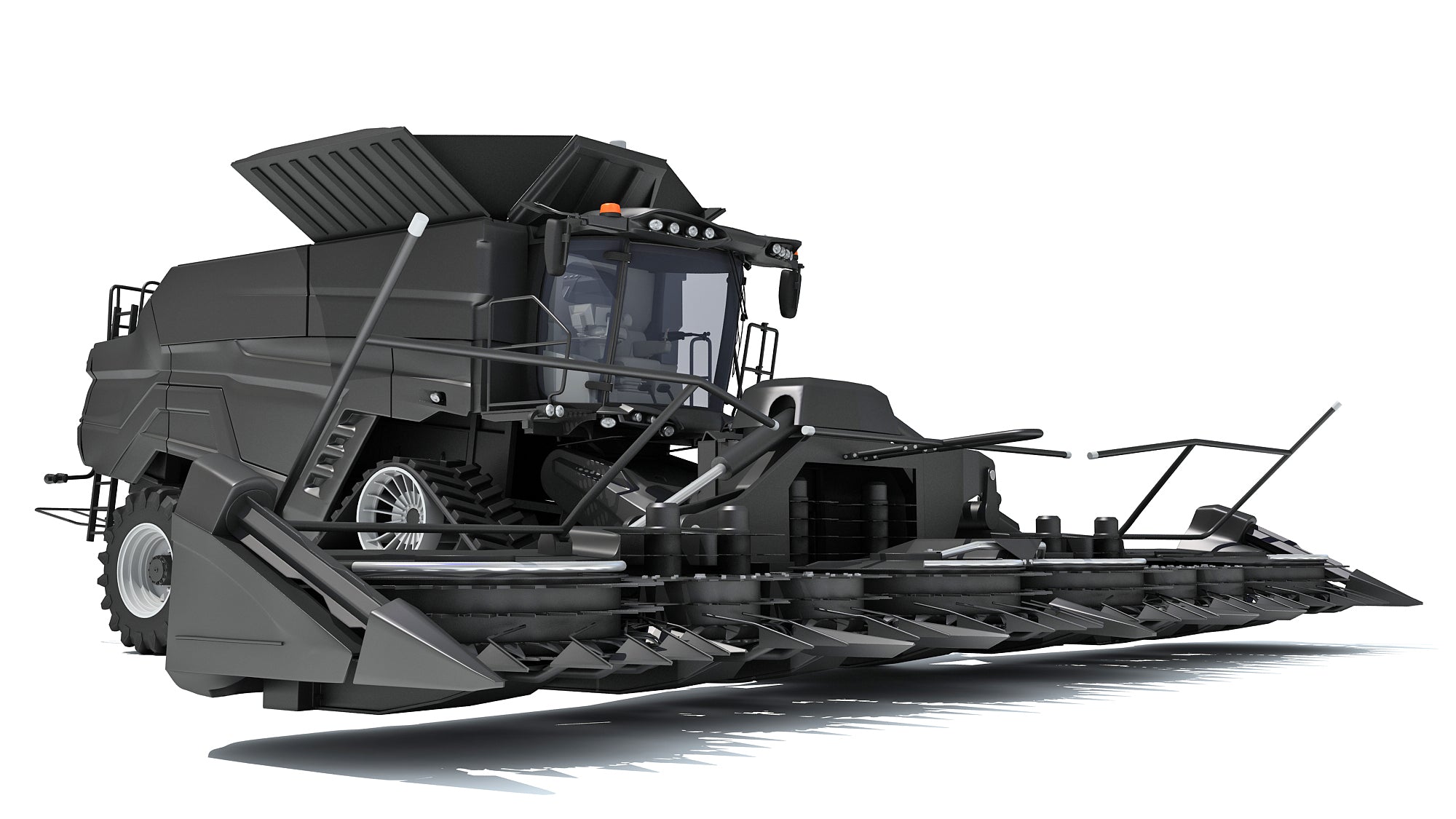 Black Combine Harvester