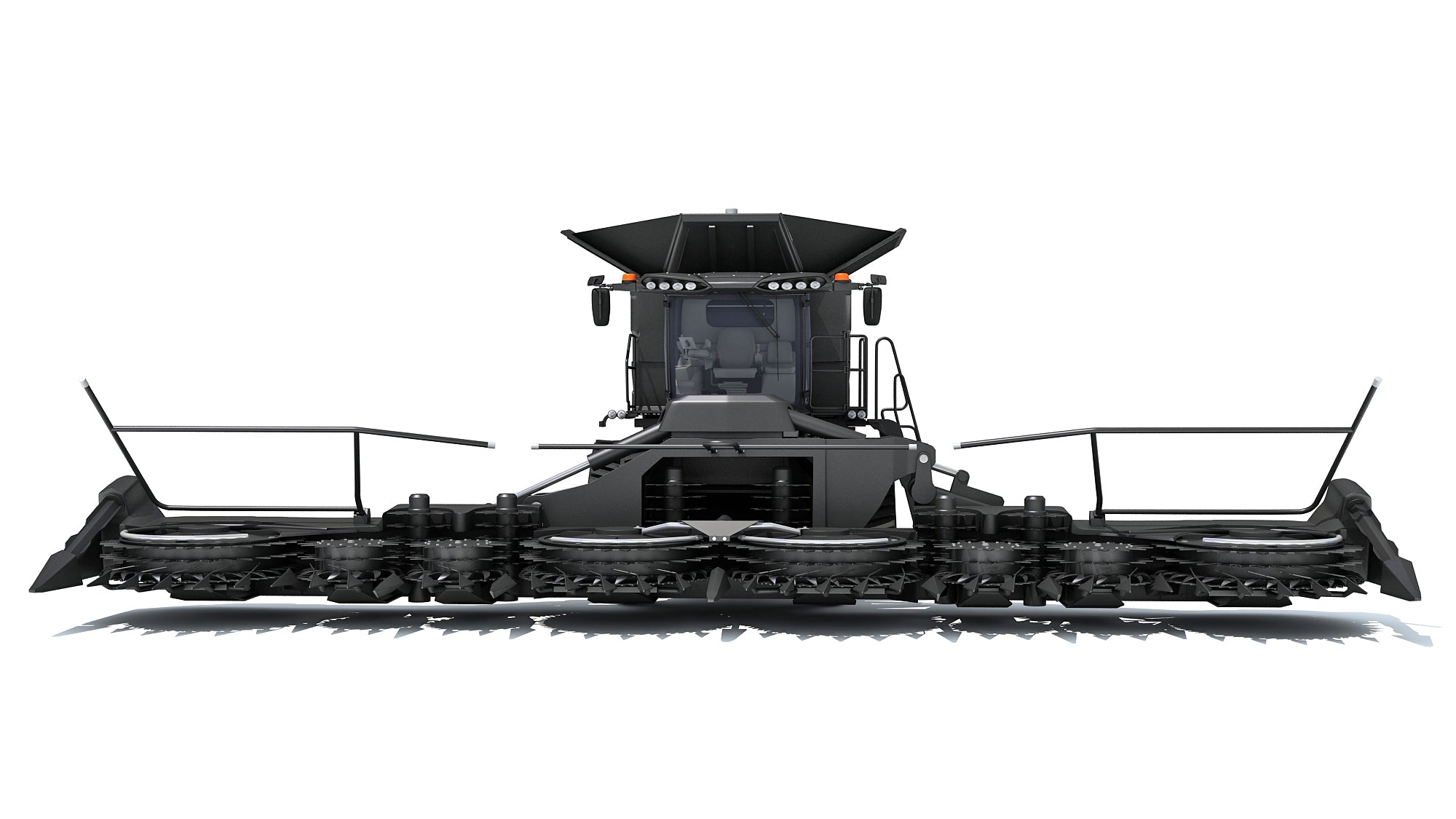 Black Combine Harvester