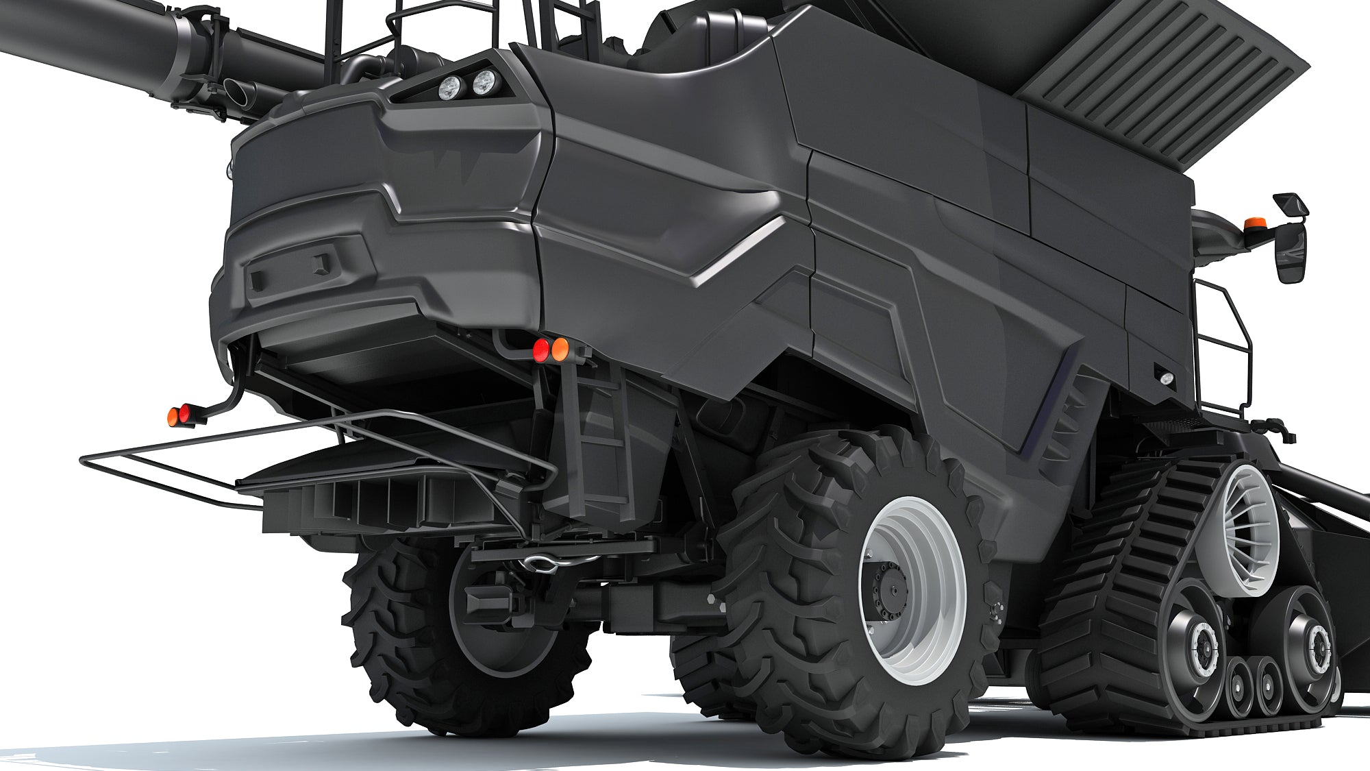 Black Combine Harvester