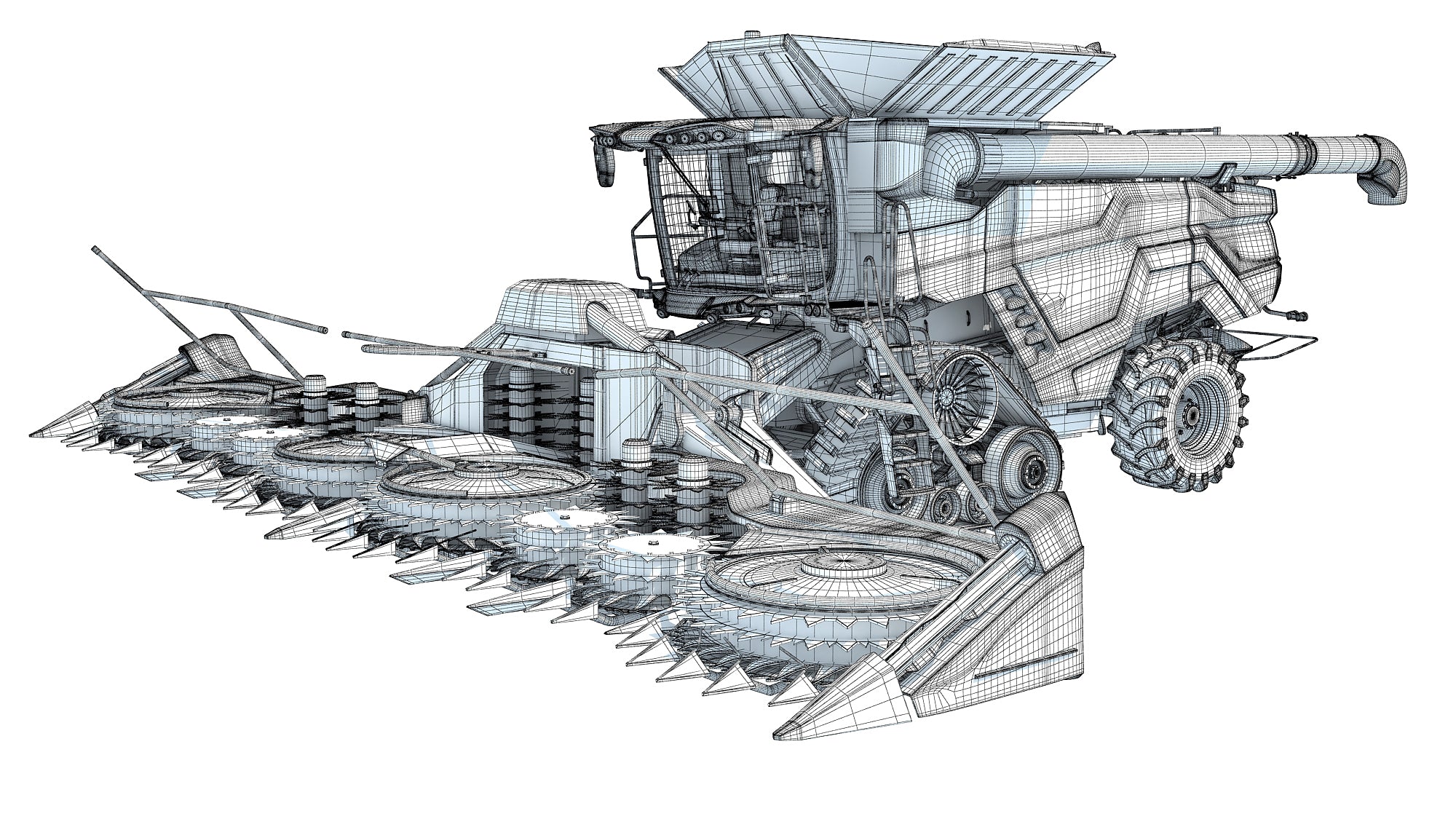 Black Combine Harvester