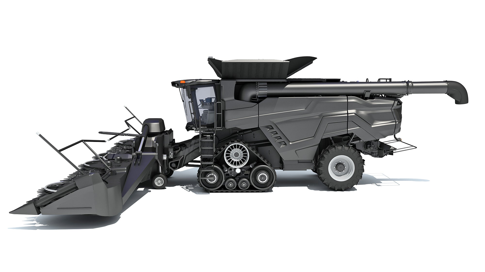 Black Combine Harvester
