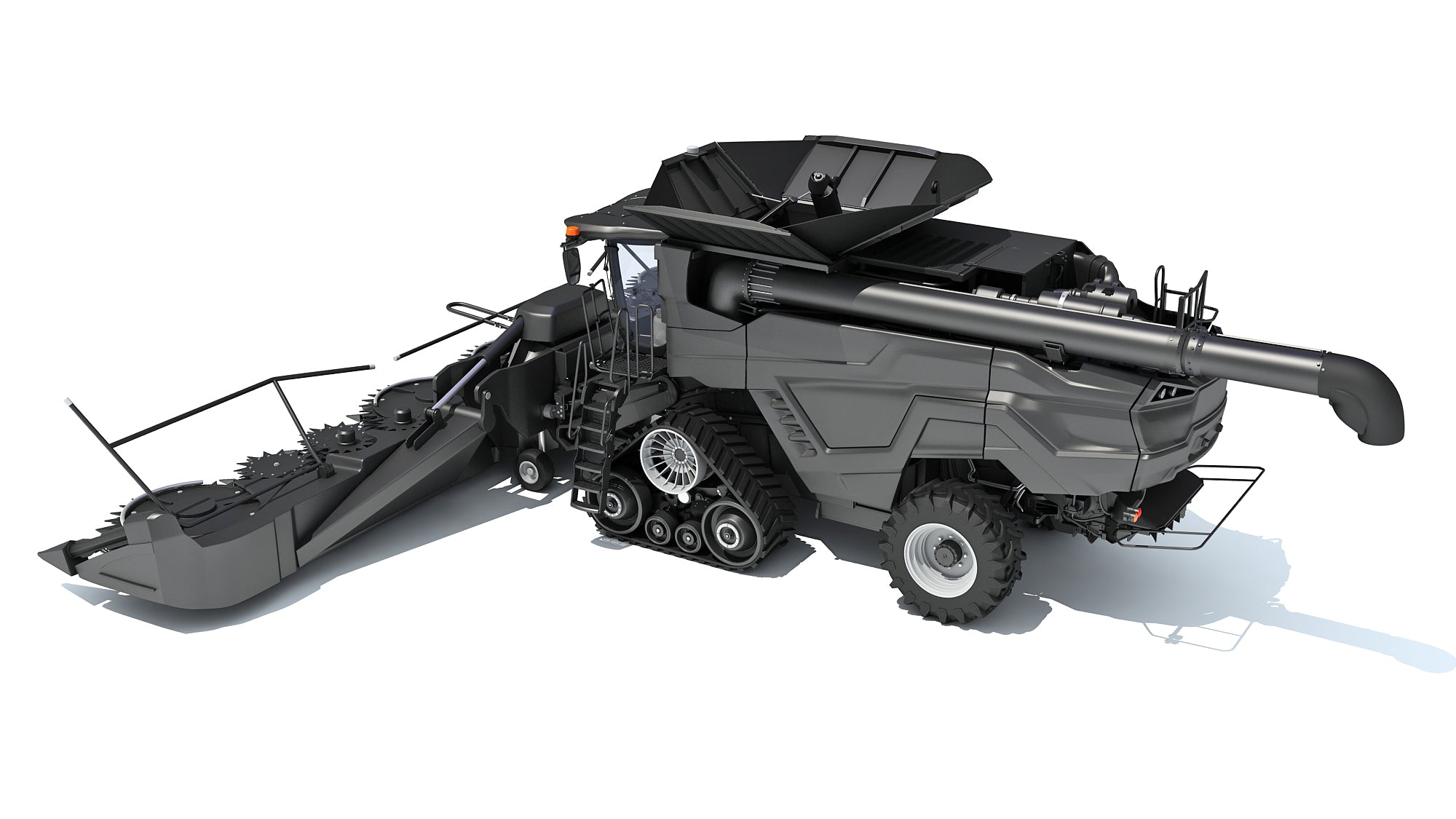 Black Combine Harvester