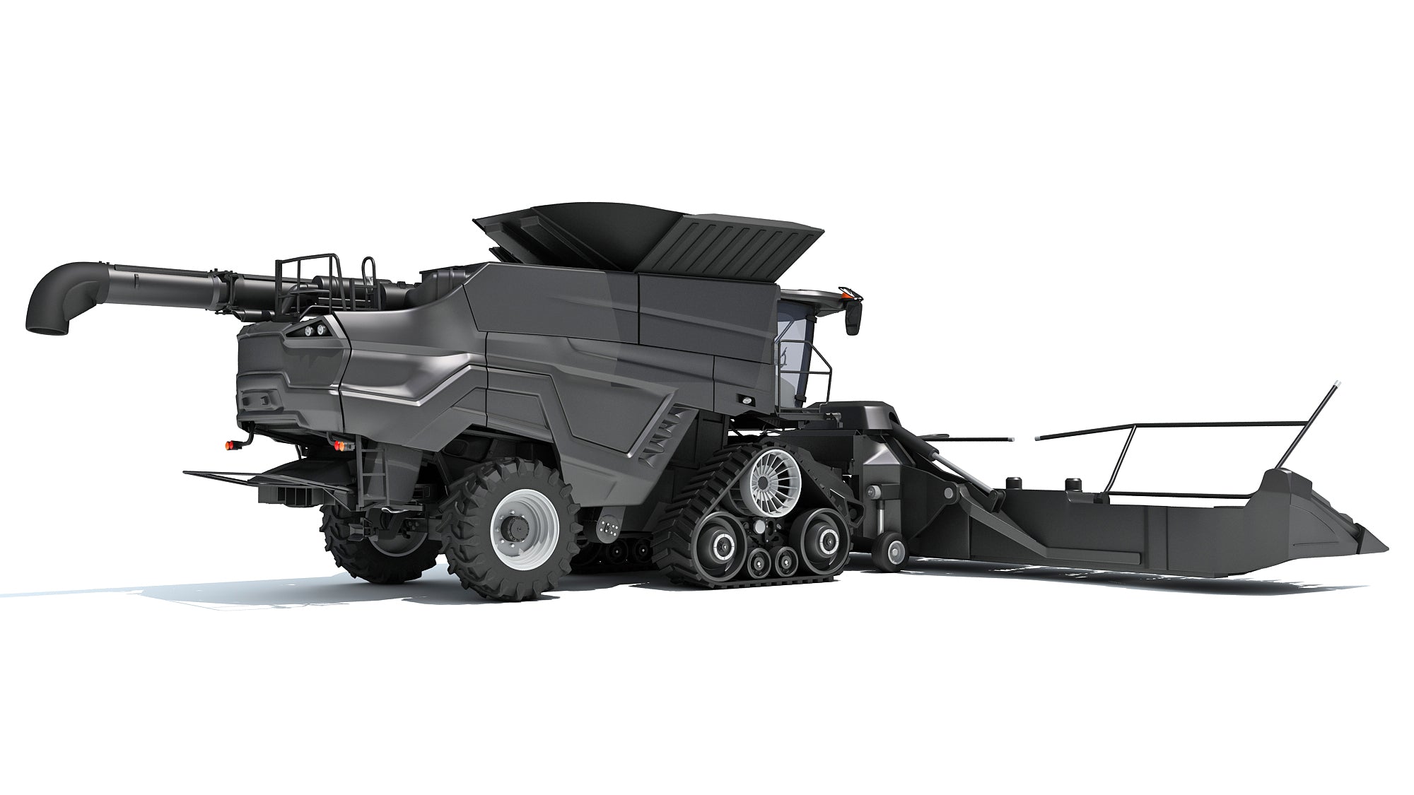 Black Combine Harvester