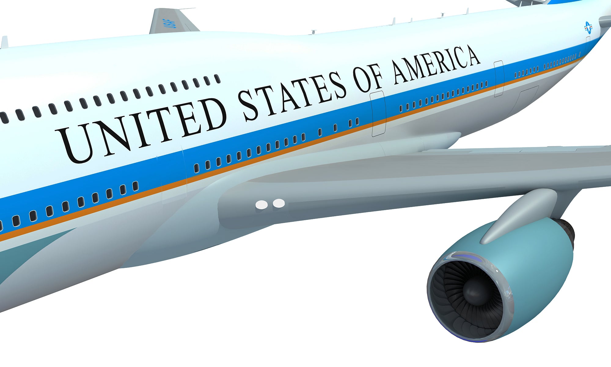 Air Force One Aerial Scene