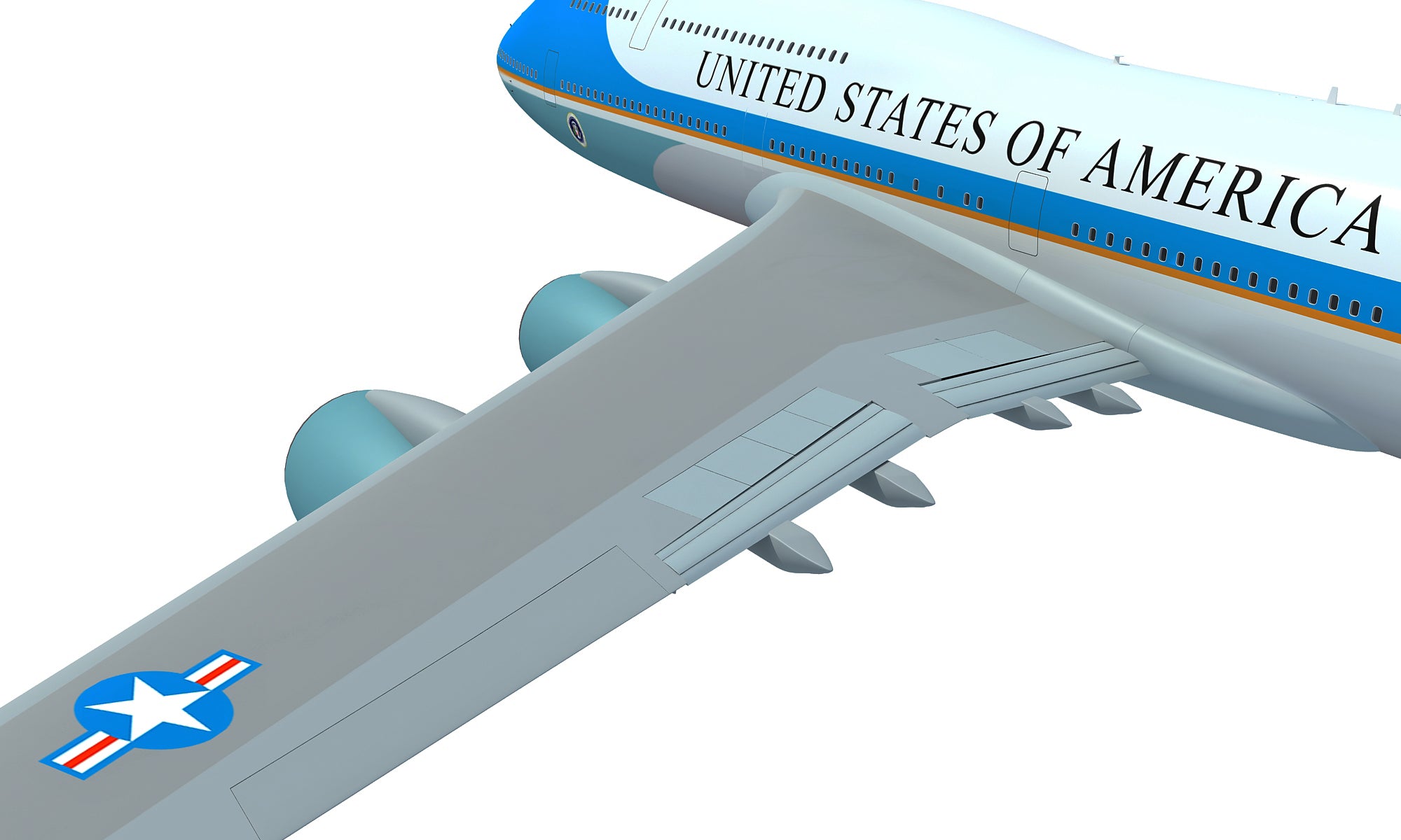 Air Force One Aerial Scene