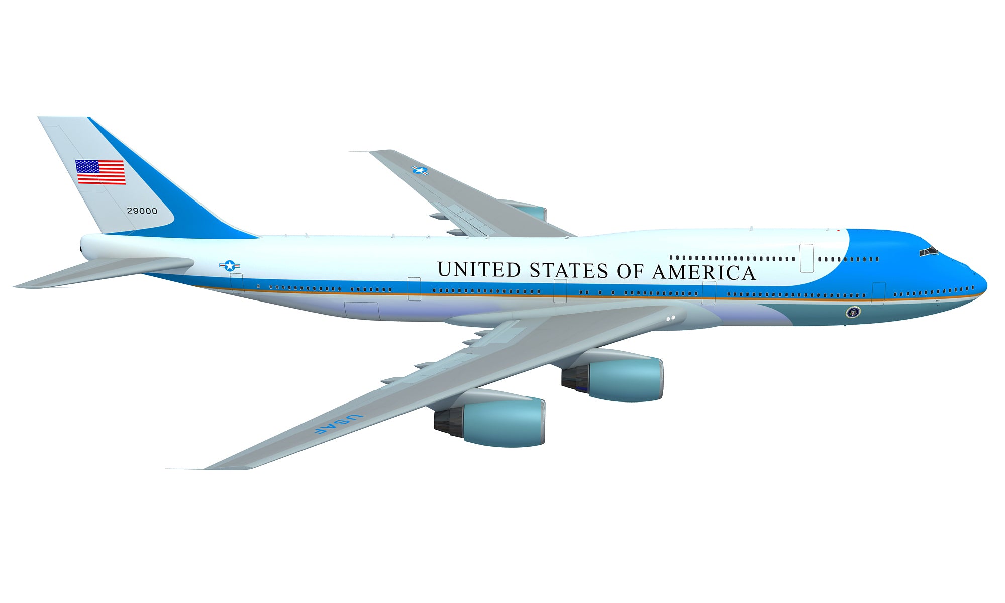 Air Force One 3D Model