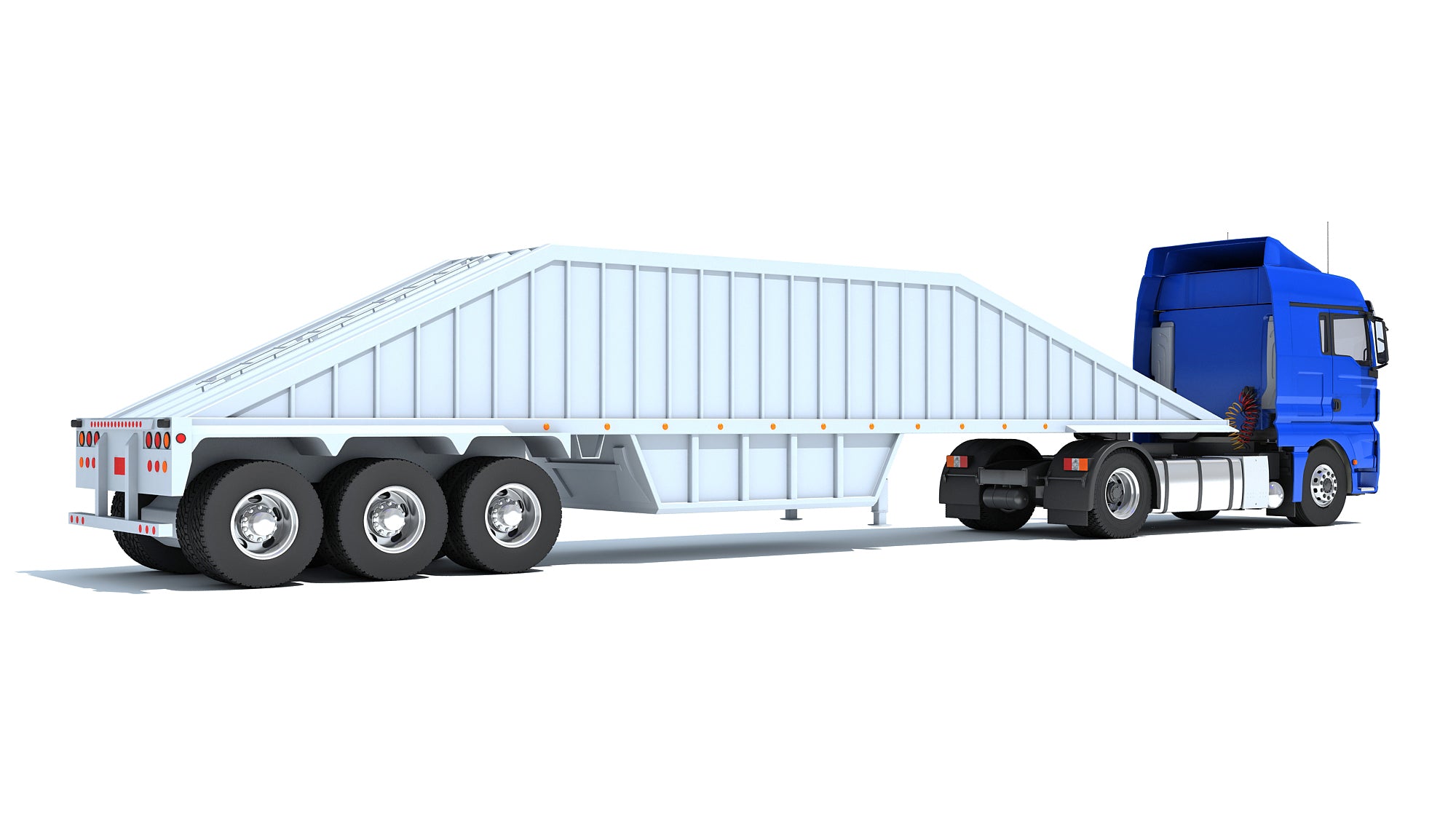 Truck with Bottom Dump Trailer