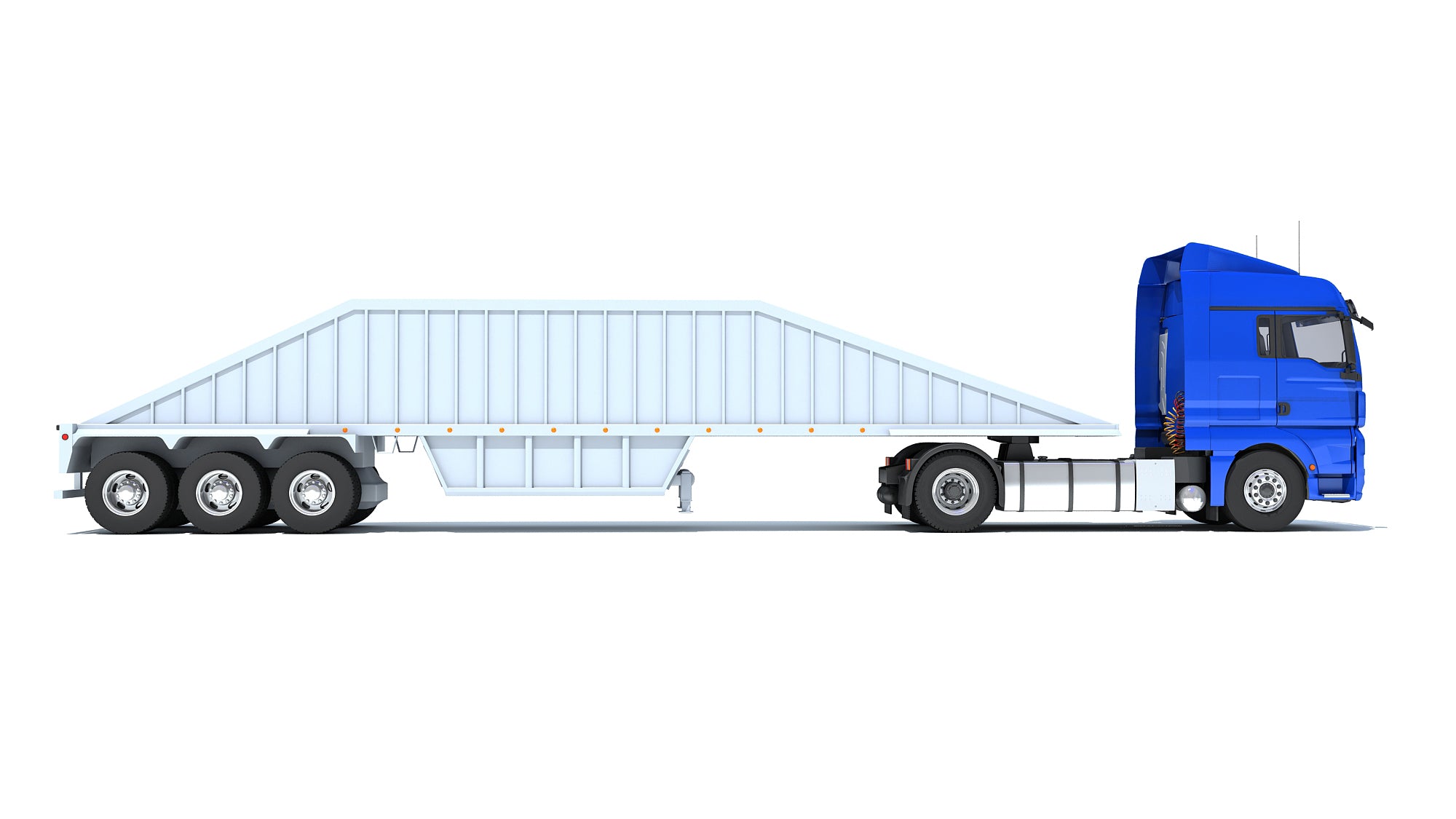 Truck with Bottom Dump Trailer
