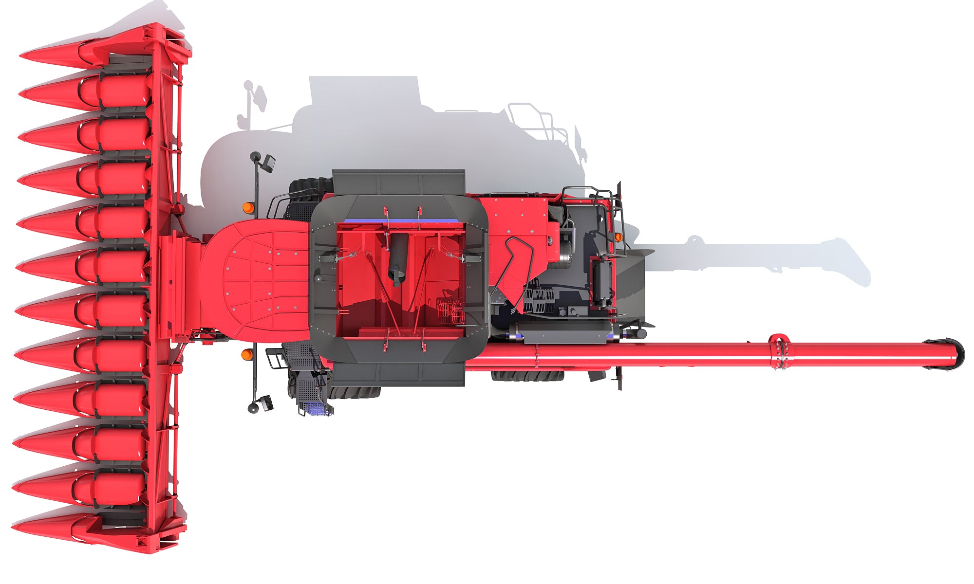 3D Models Corn Combine
