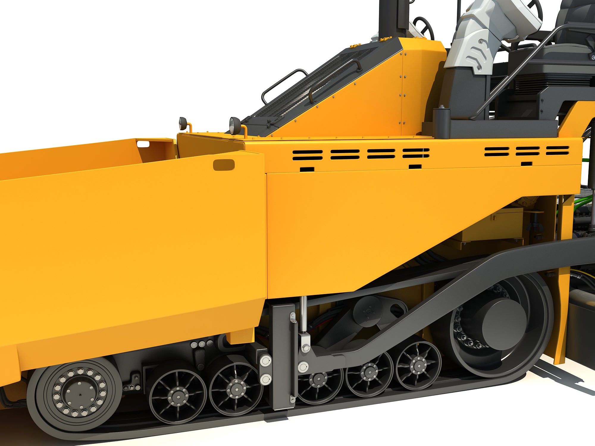 Asphalt Paver 3D Model