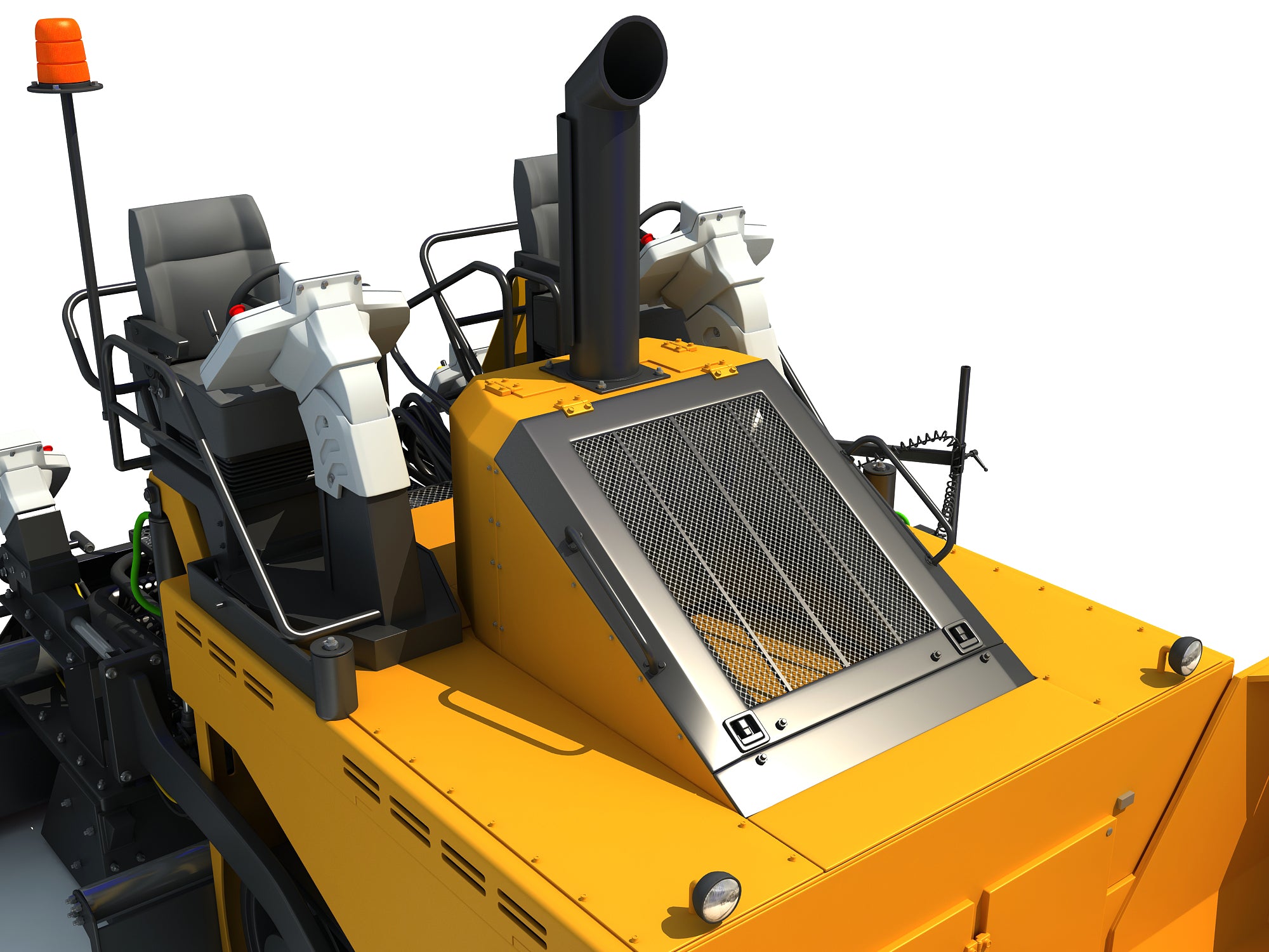 Asphalt Paver 3D Model