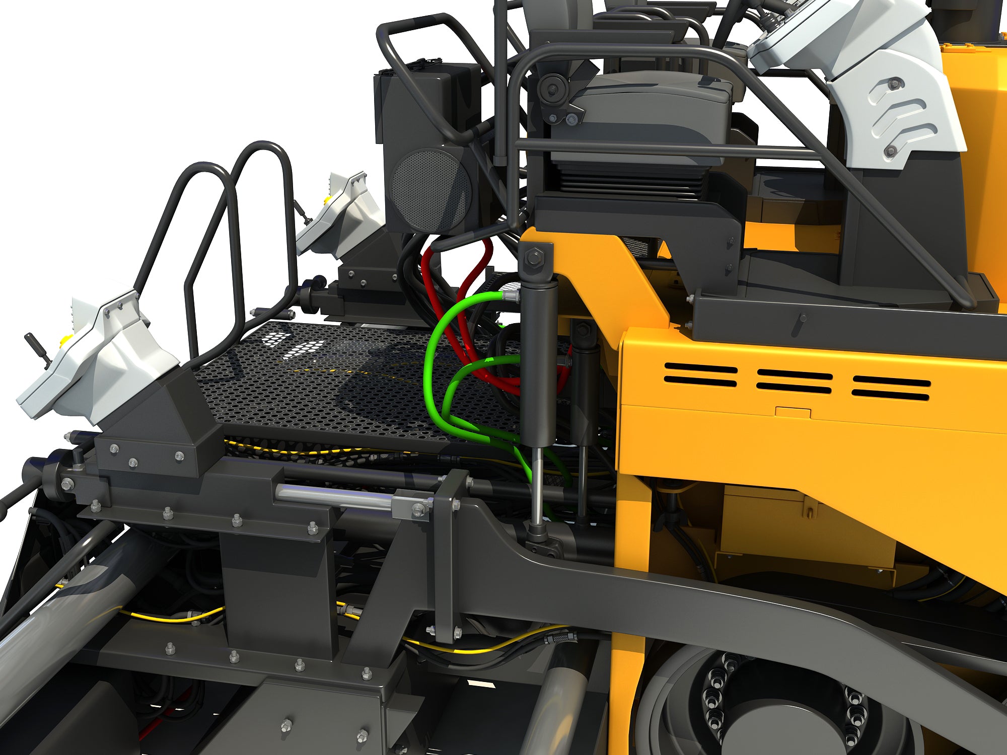 Asphalt Paver 3D Model