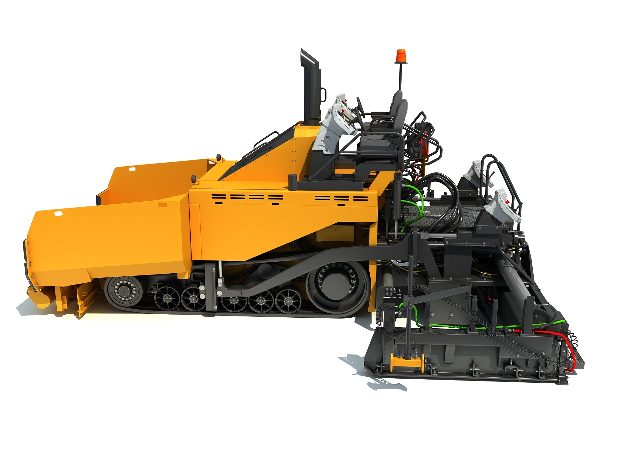 Asphalt Paver 3D Model