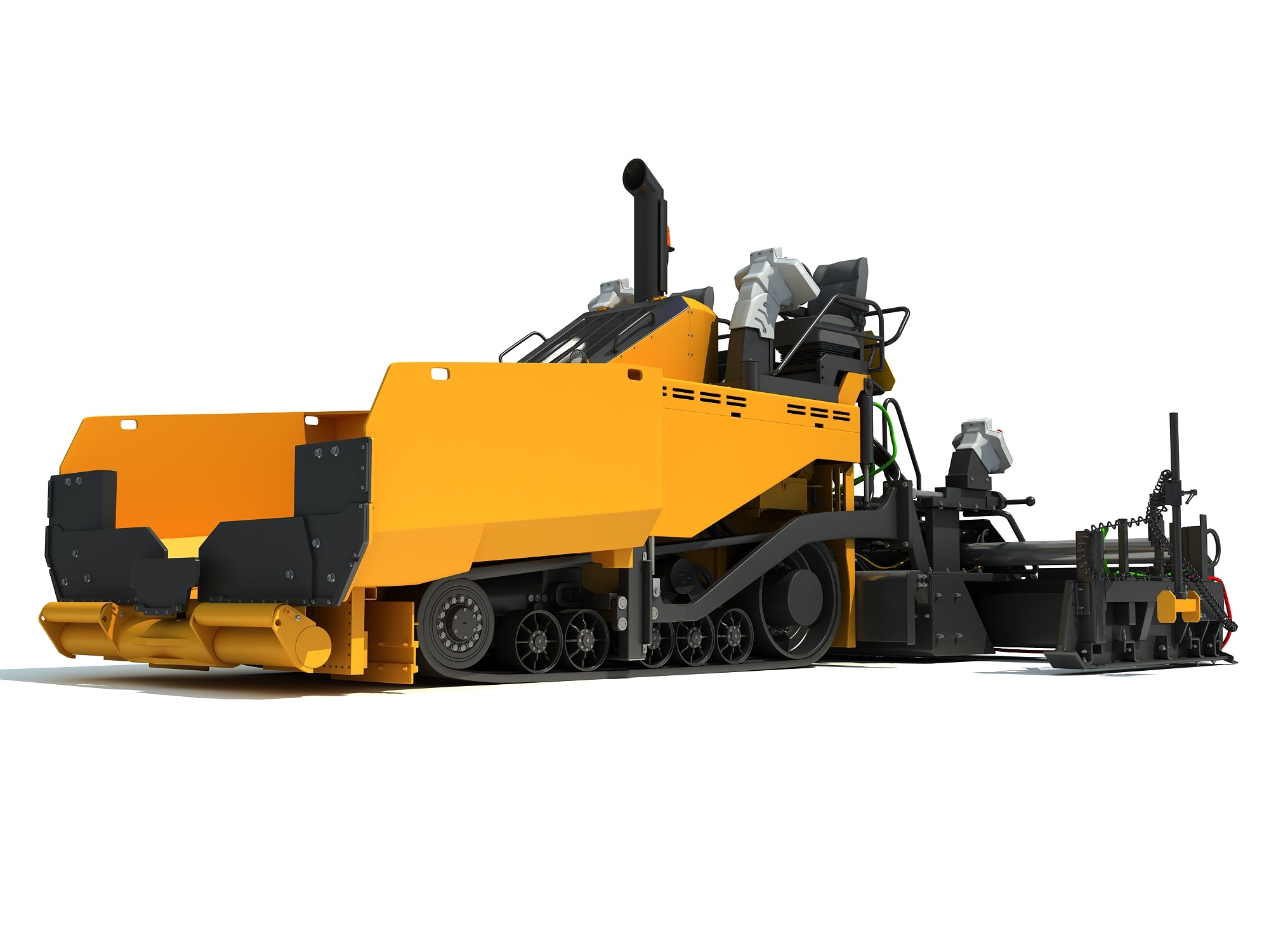 Asphalt Paver 3D Model