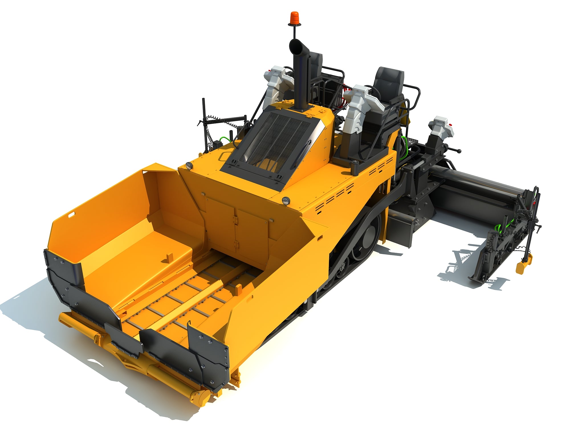 Asphalt Paver 3D Model