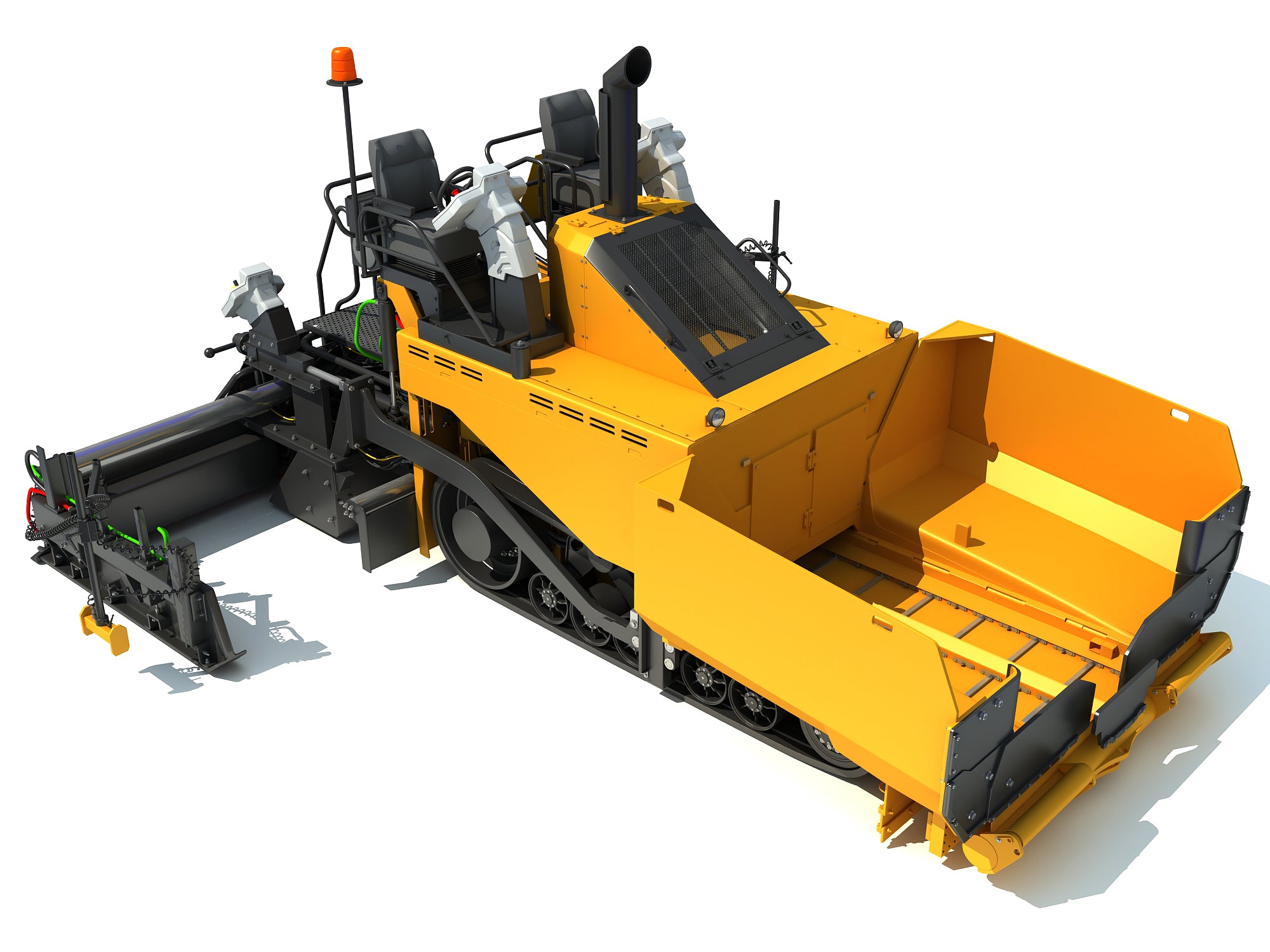 Asphalt Paver 3D Model