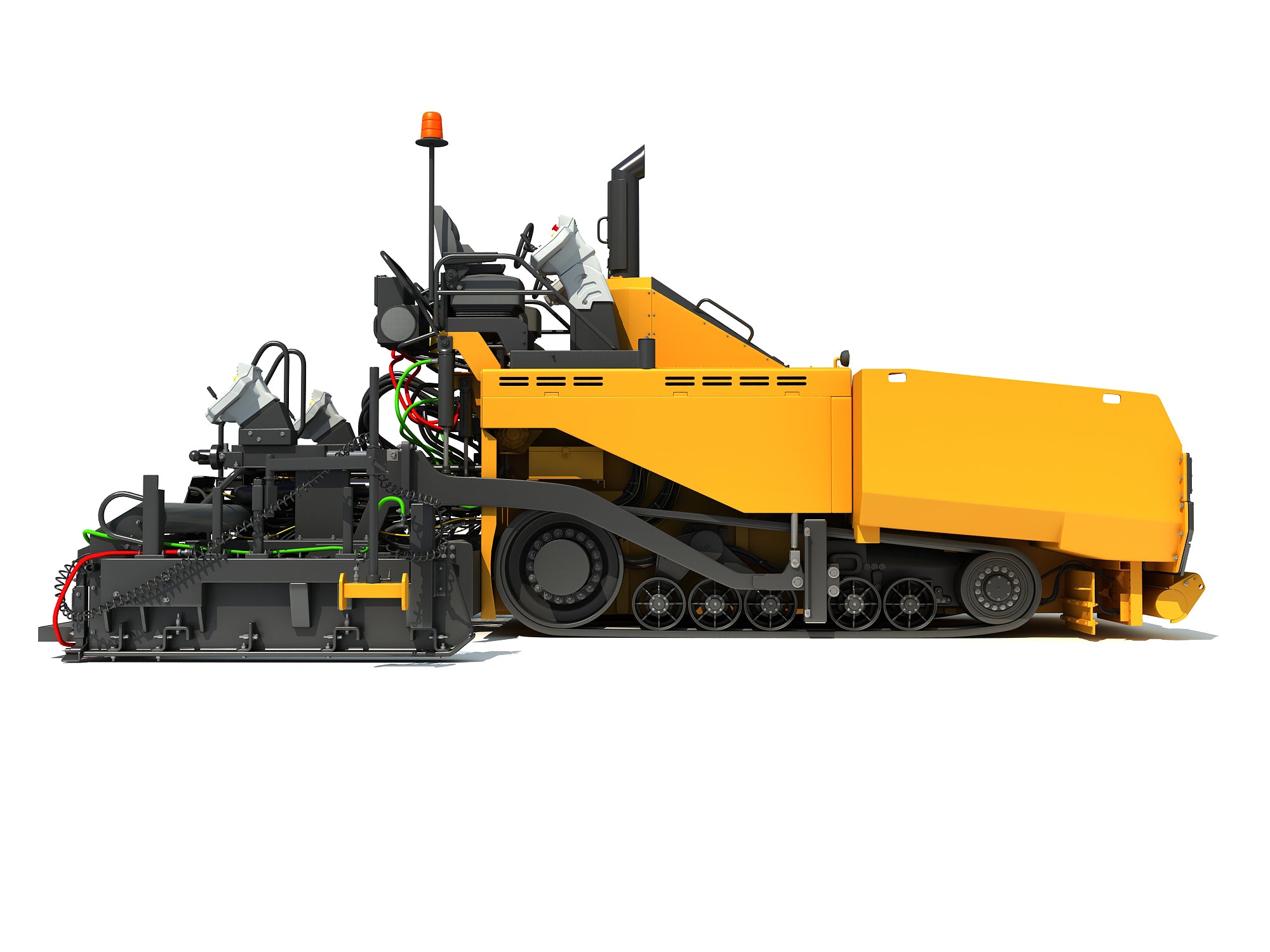 Asphalt Paver 3D Model