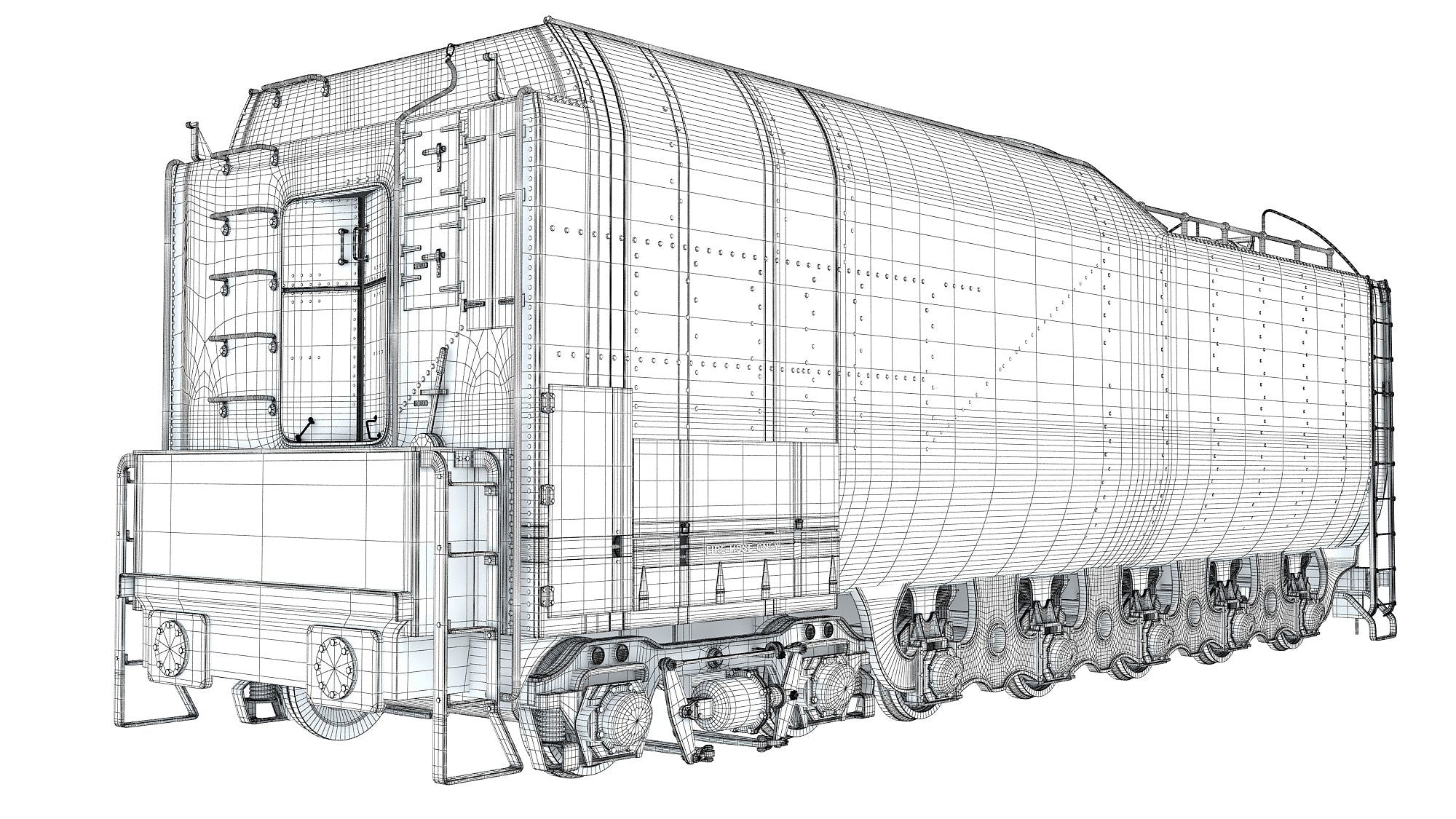 Steam Train Coal Tender Car