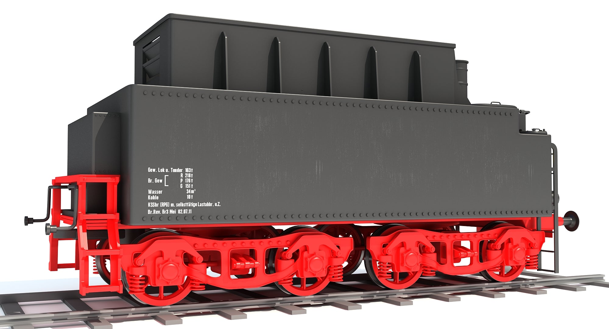 3D Models Coal Tender