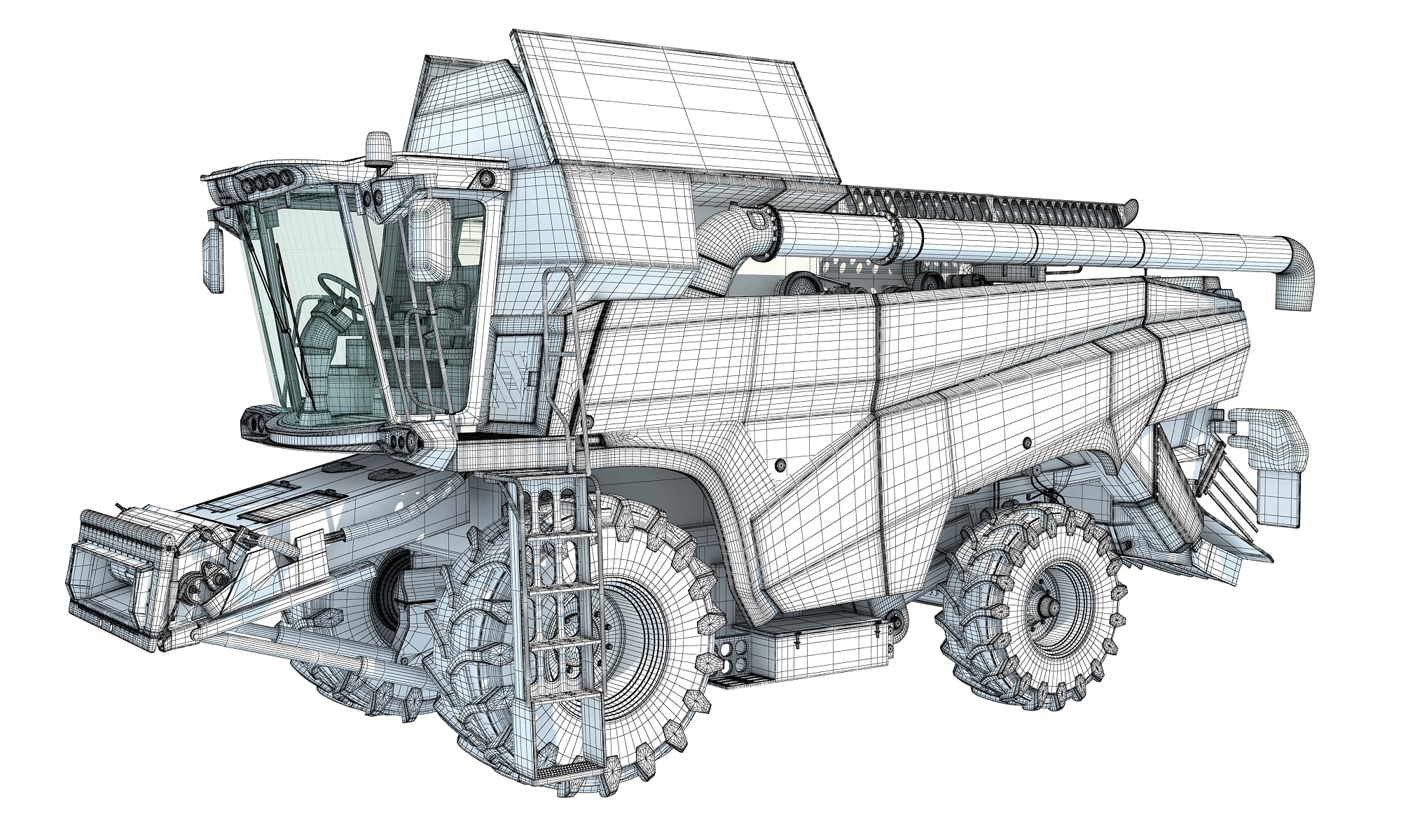 Combine Harvester Rostselmash