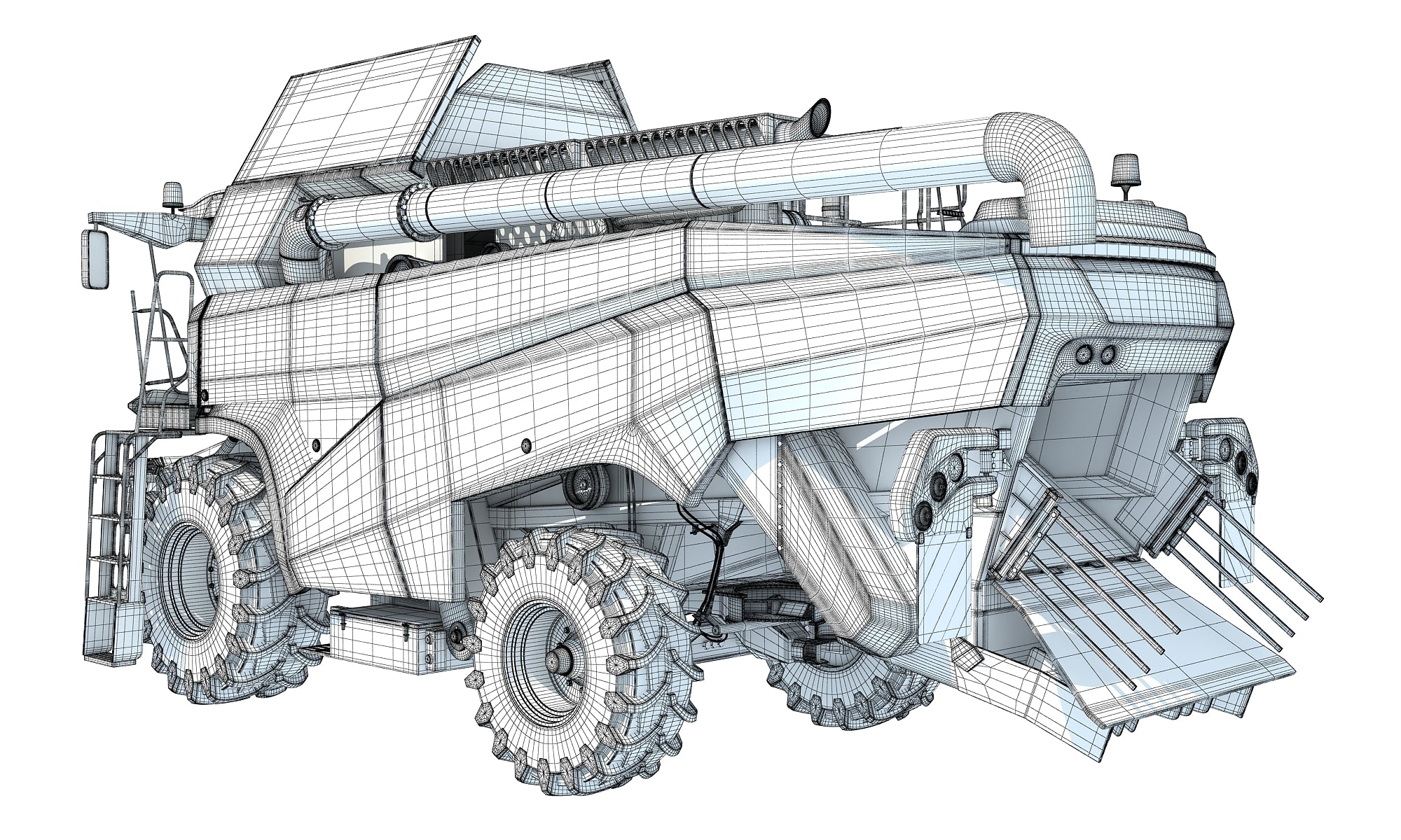 Combine Harvester Rostselmash