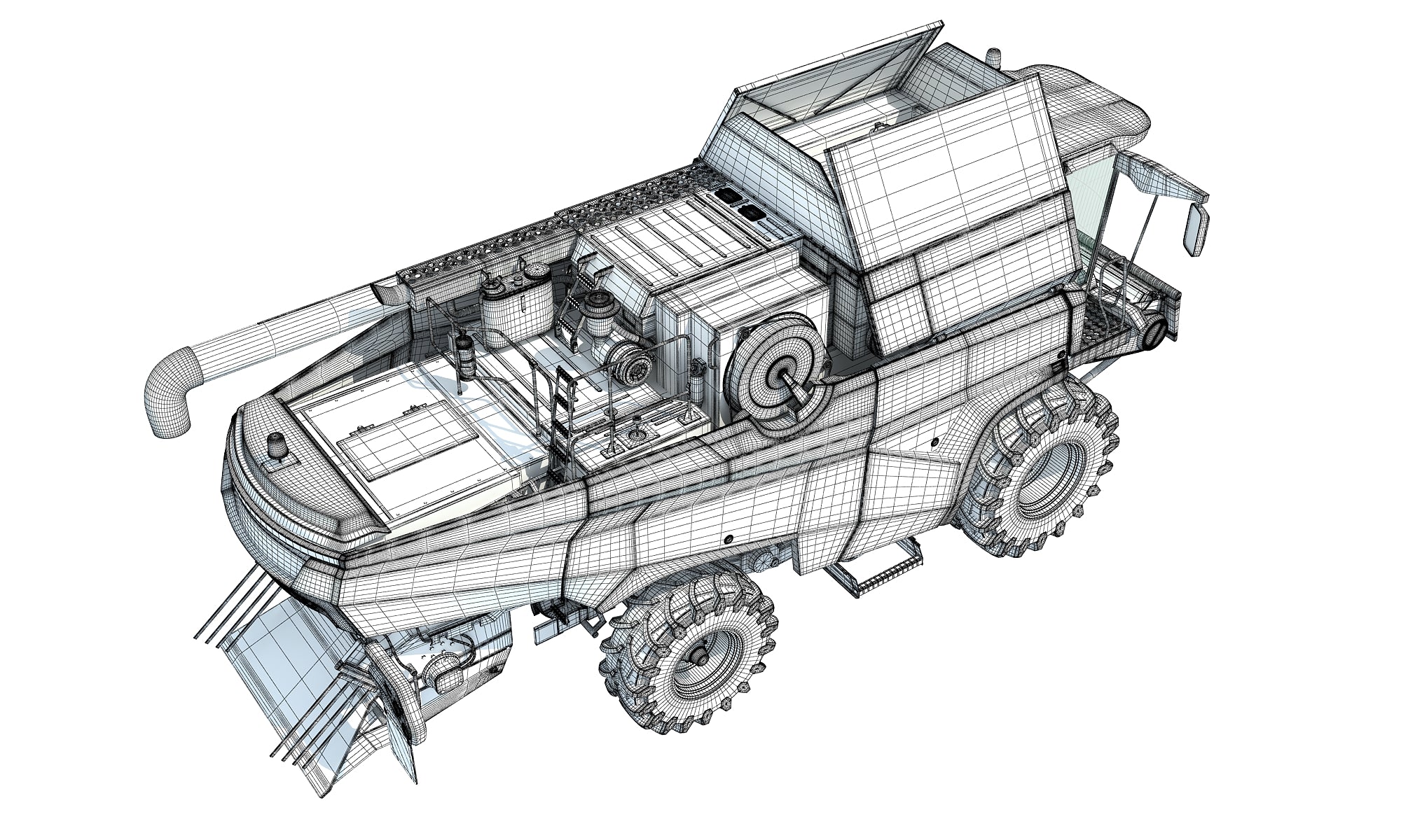 Combine Harvester Rostselmash