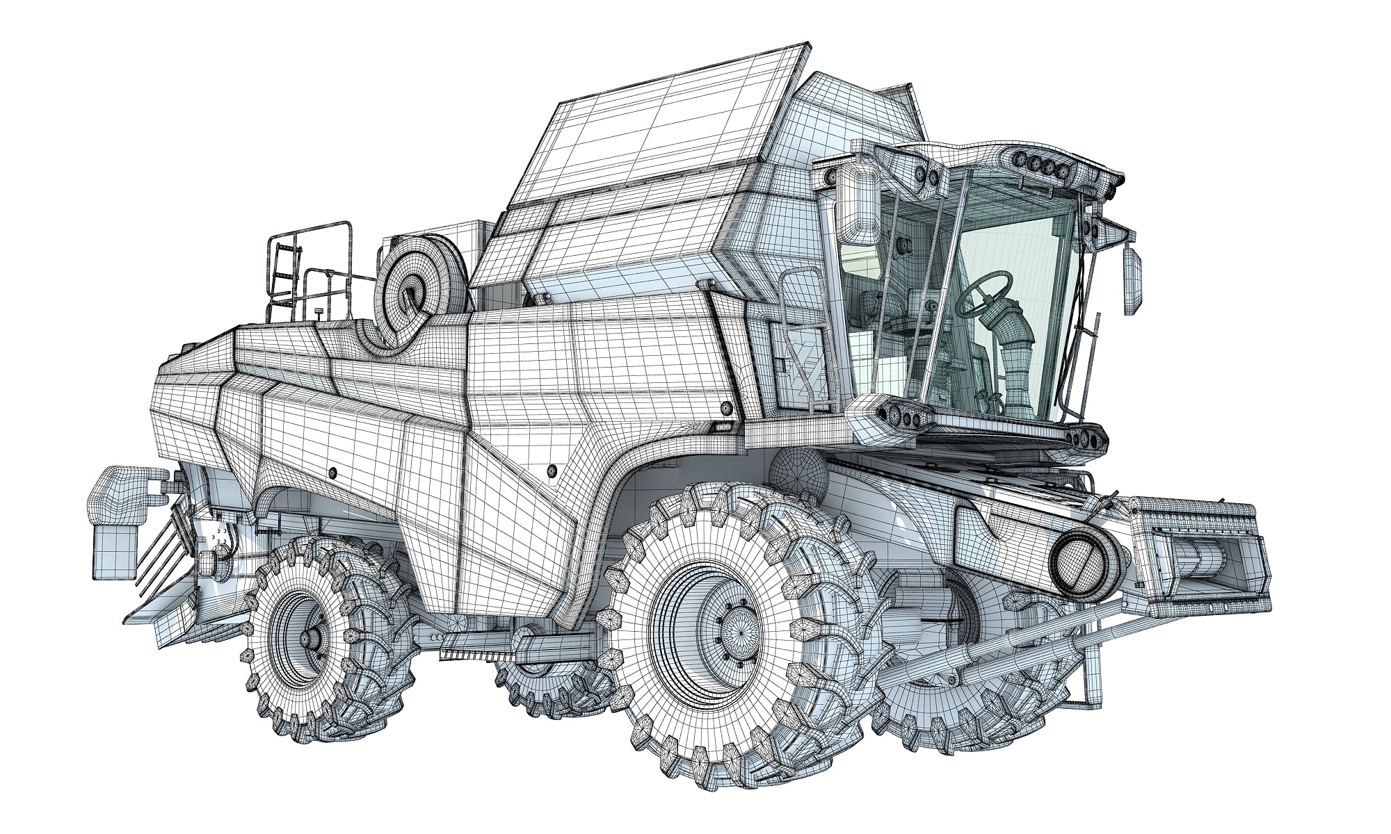 Combine Harvester Rostselmash