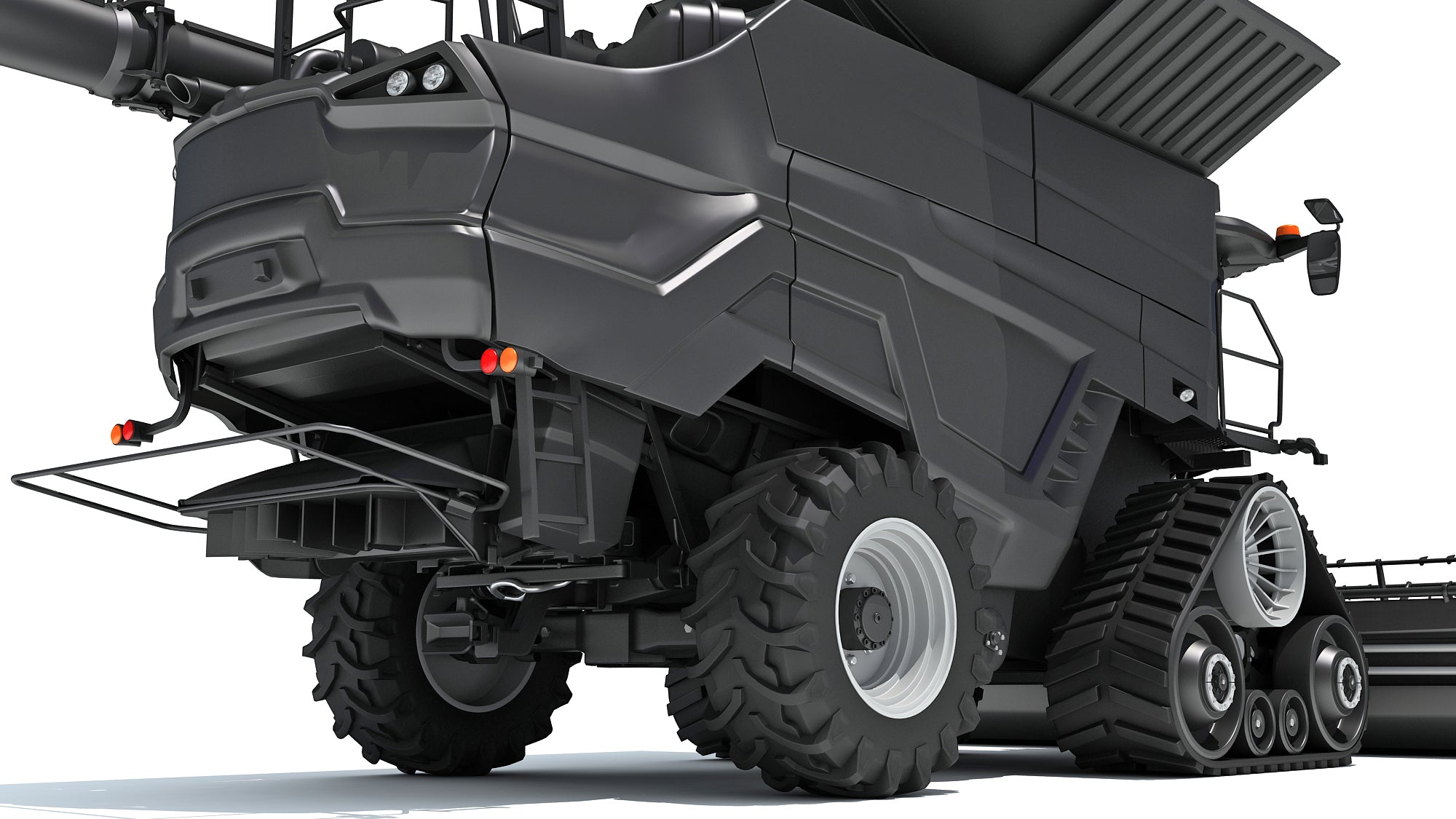 Black Combine Harvester V4