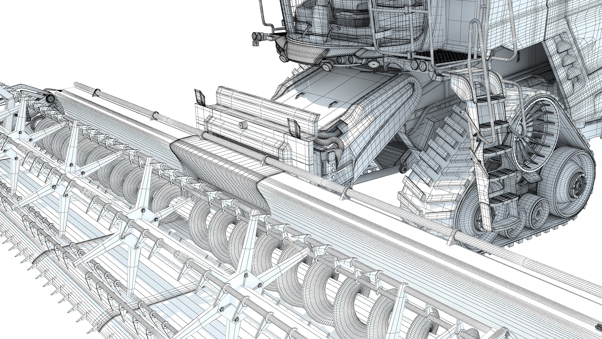 Black Combine Harvester V4