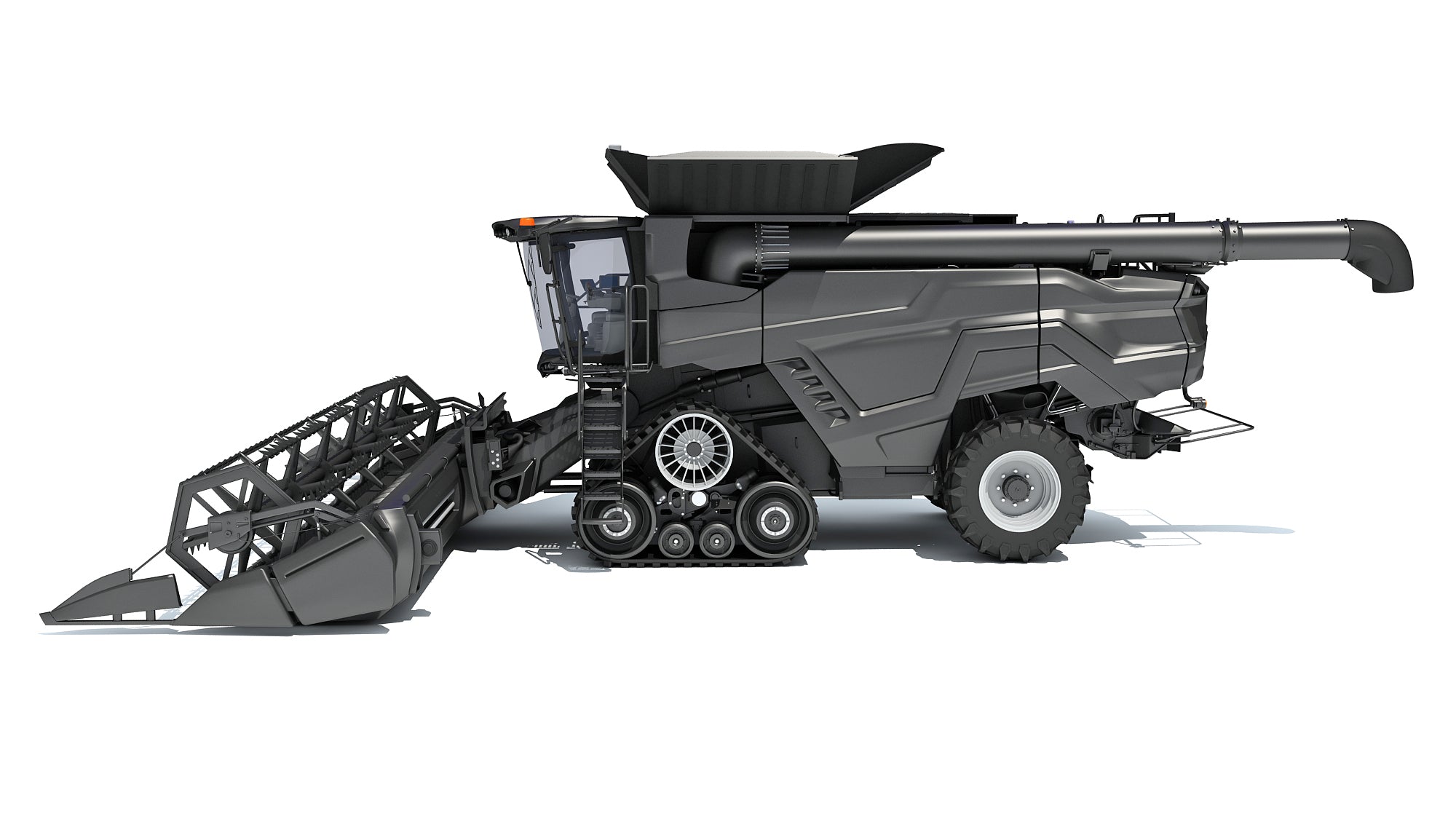 Black Combine Harvester V4