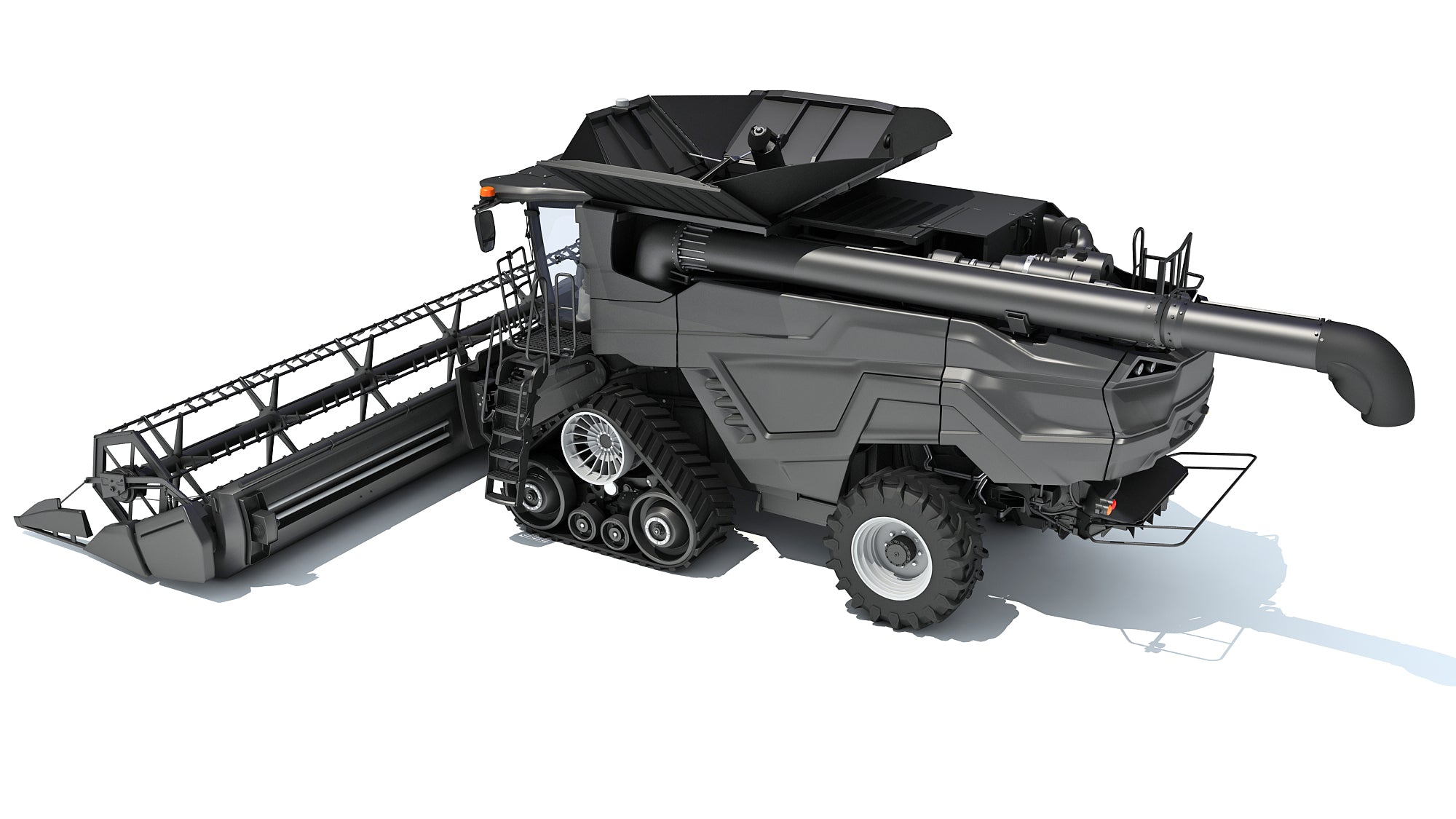 Black Combine Harvester V4