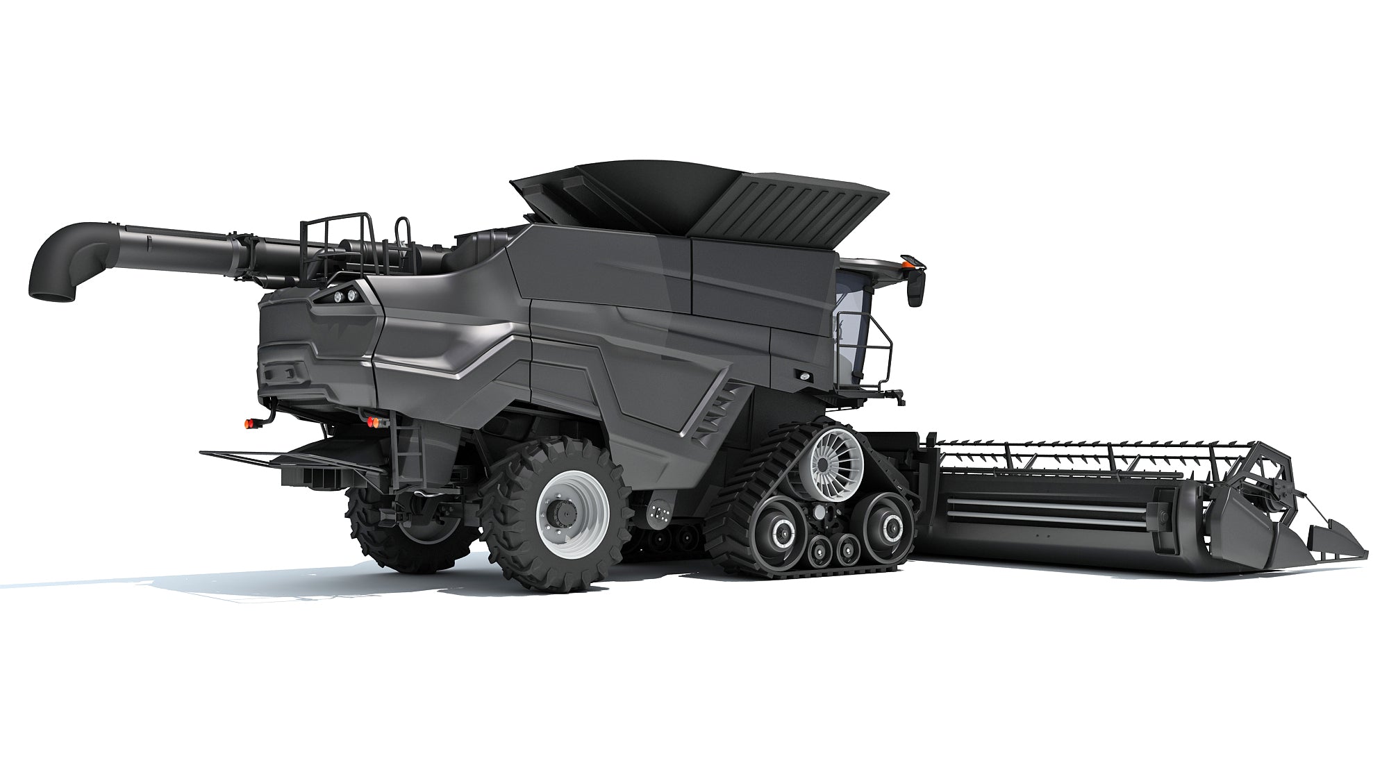Black Combine Harvester V4