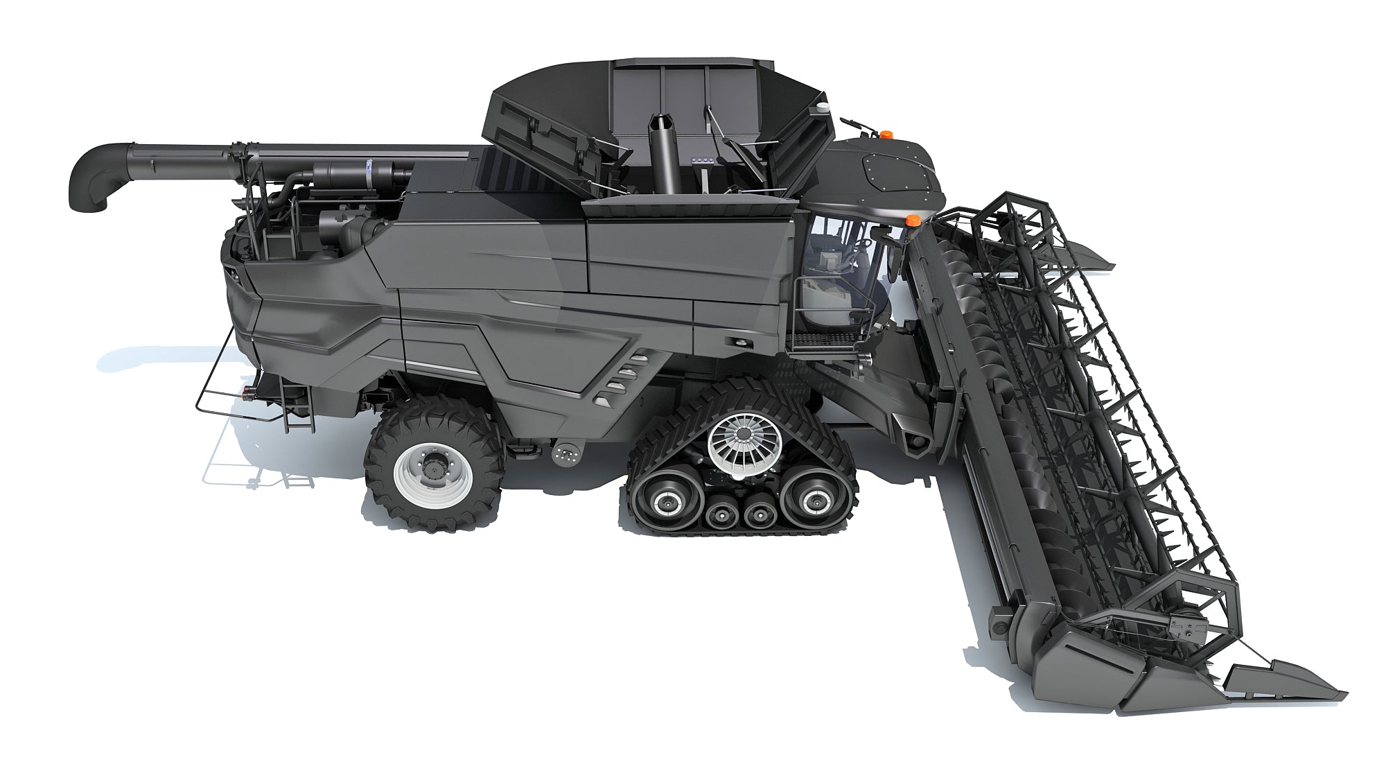 Black Combine Harvester V4