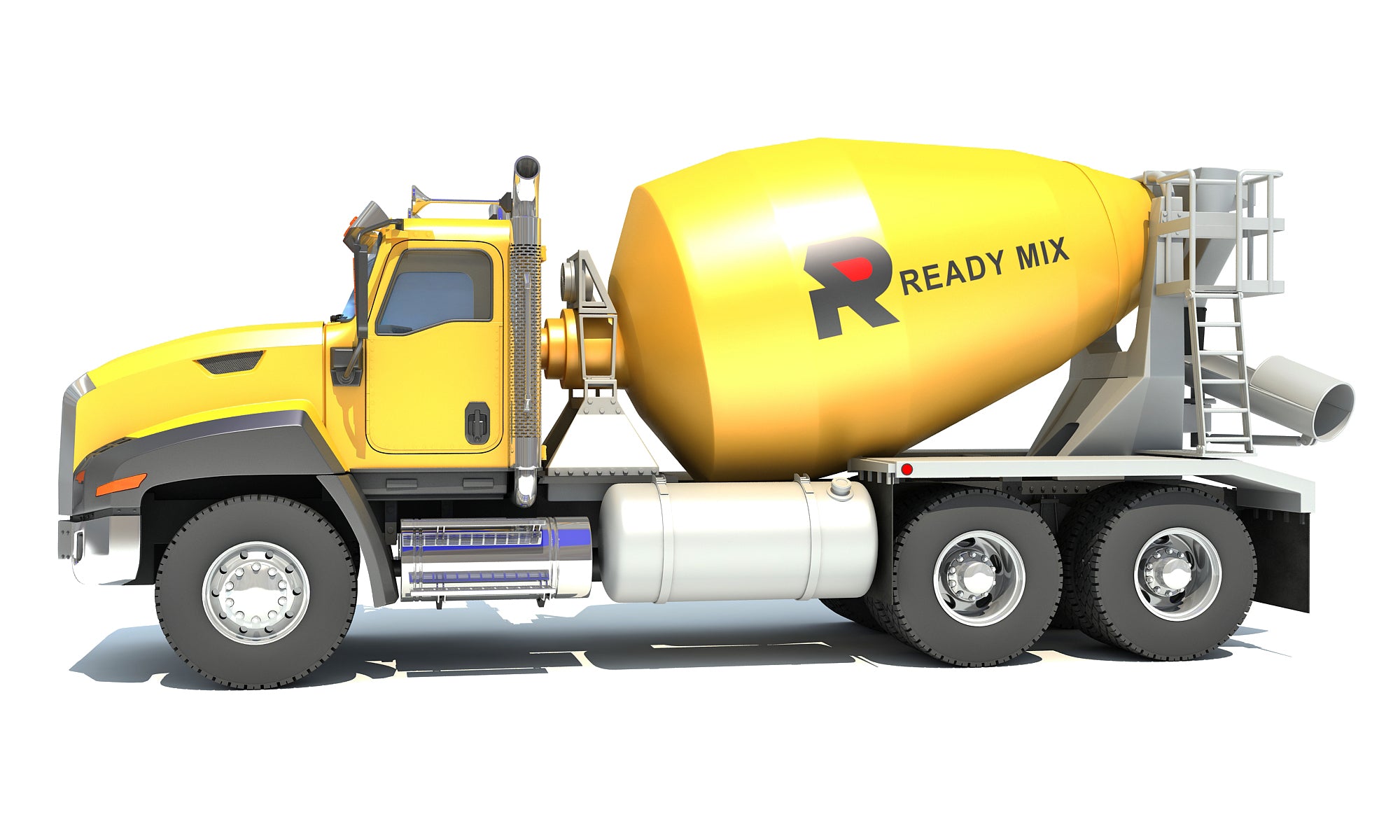 Concrete Mixer Truck - 3D Models