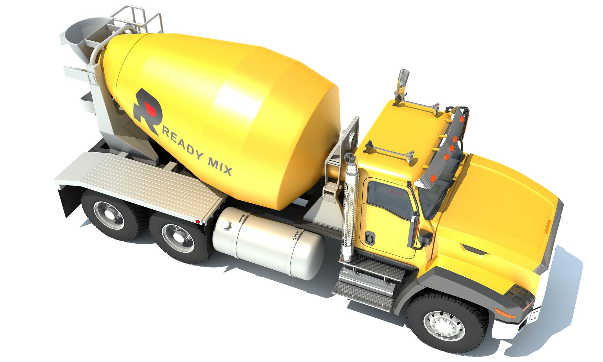 Concrete Mixer Truck - 3D Models