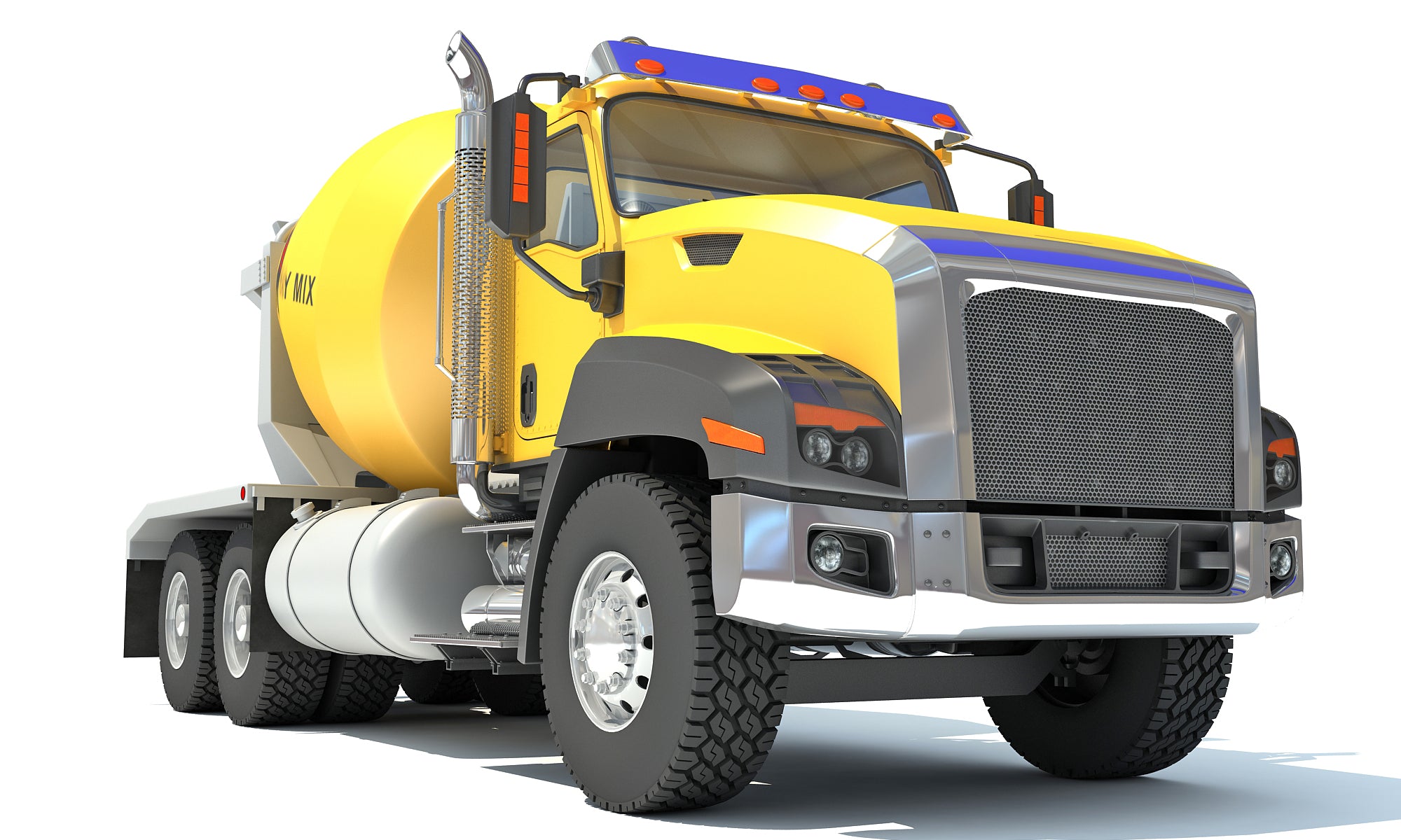 Concrete Mixer Truck - 3D Models
