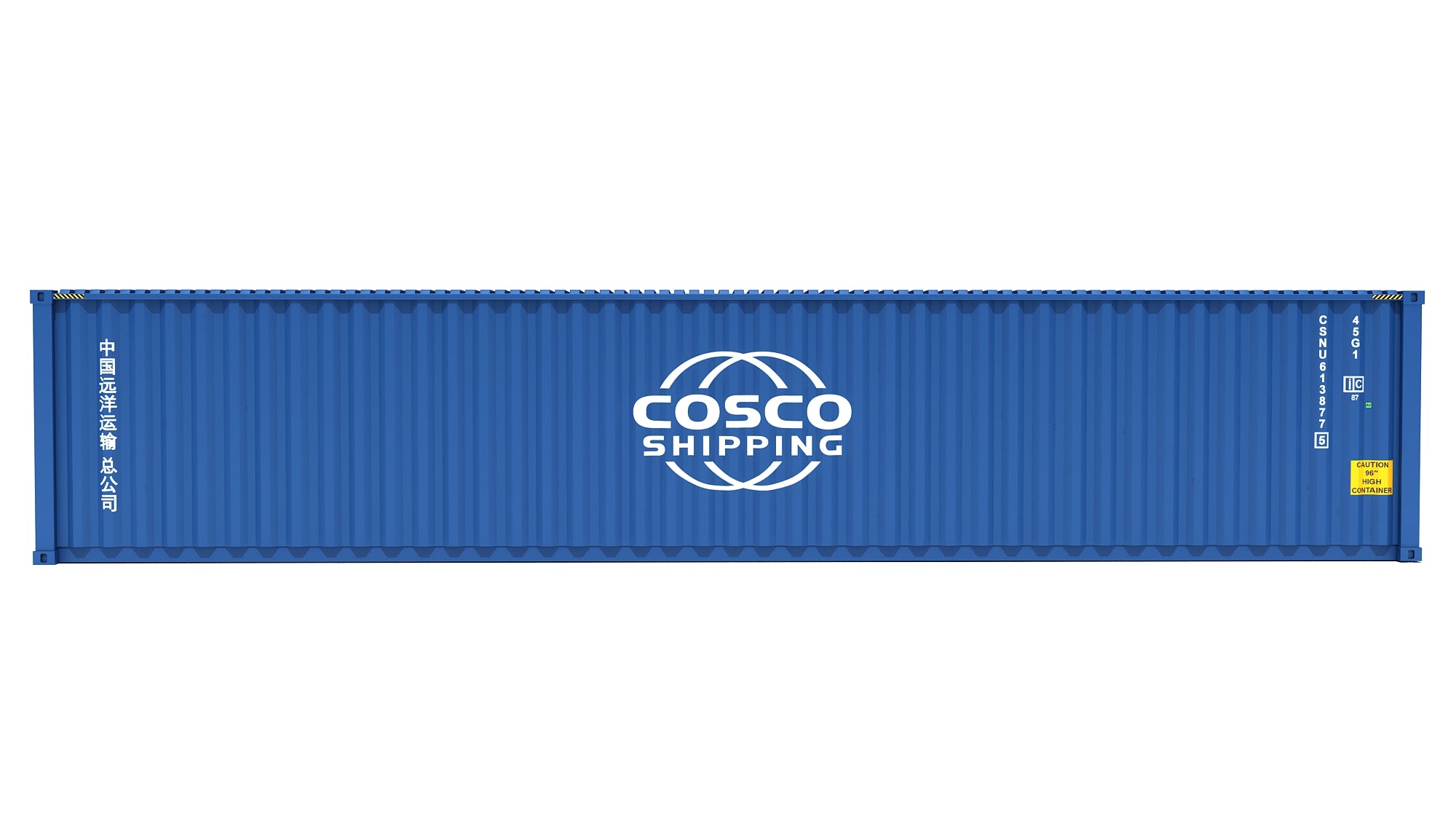 Cosco Container Color 3D Shipping Container Models - COSCO – 3D Horse