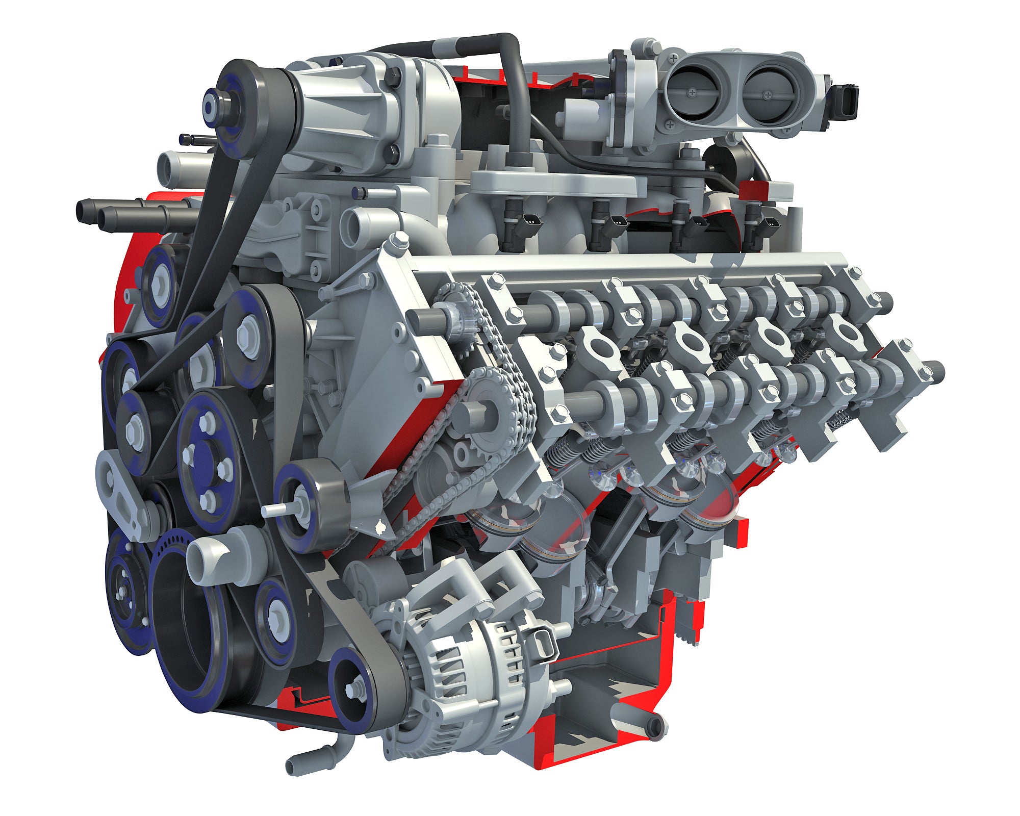 Engine Cutaway Animation