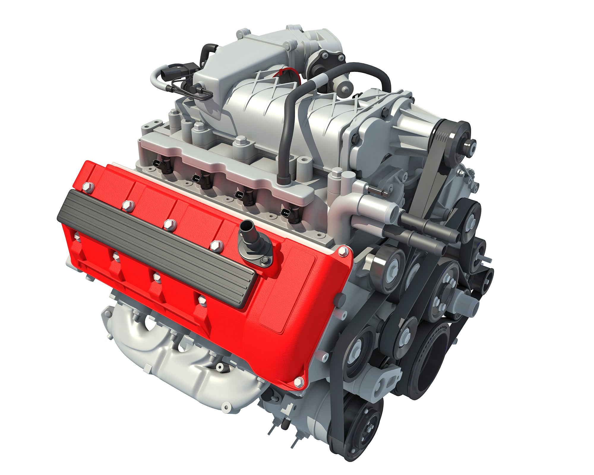 Cutaway V8 Engine