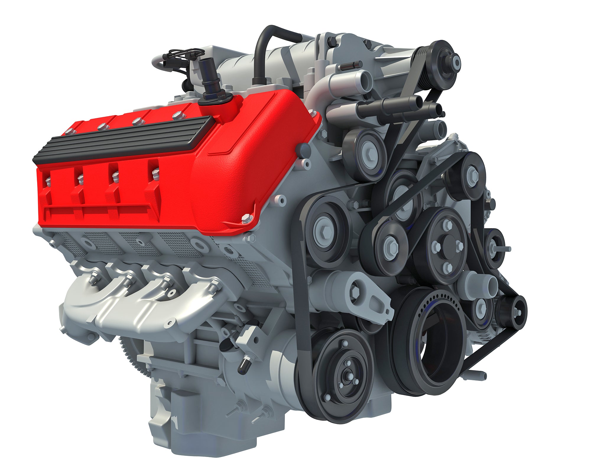 Cutaway V8 Engine