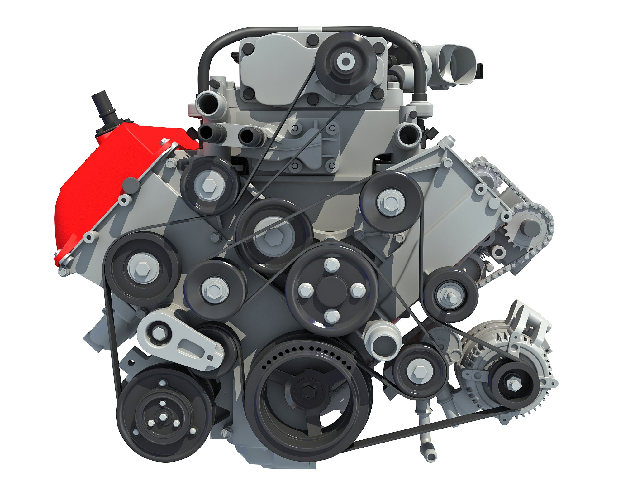 Cutaway V8 Engine