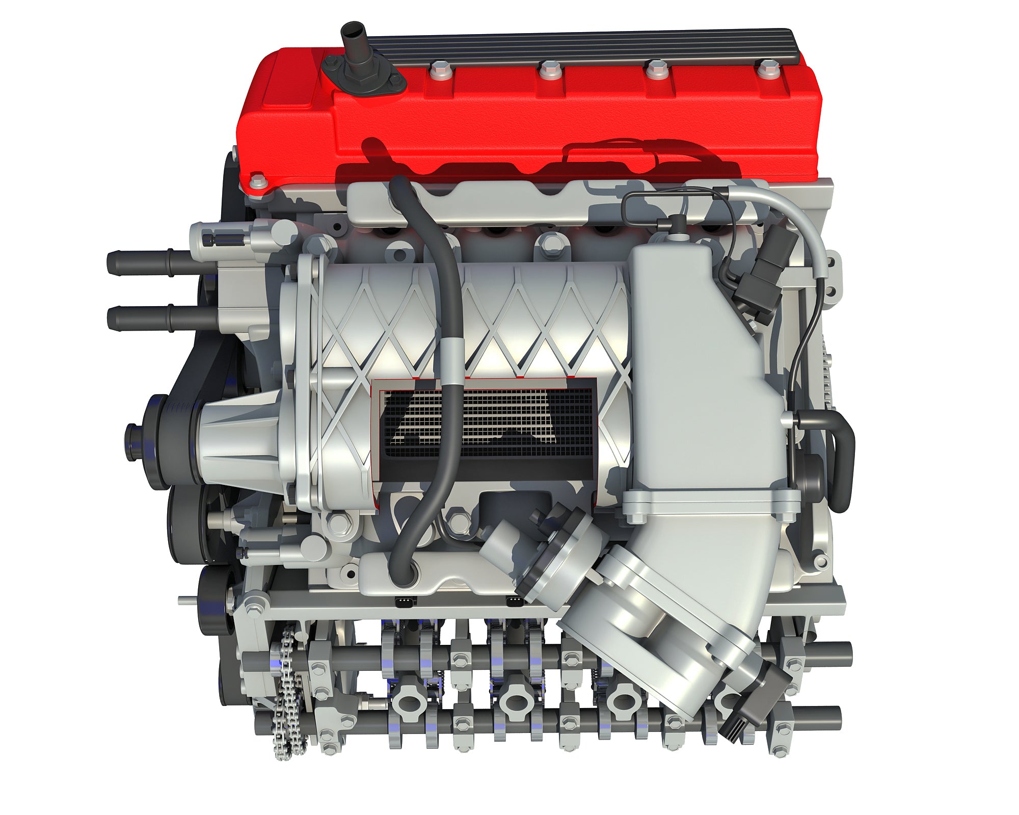 Cutaway V8 Engine