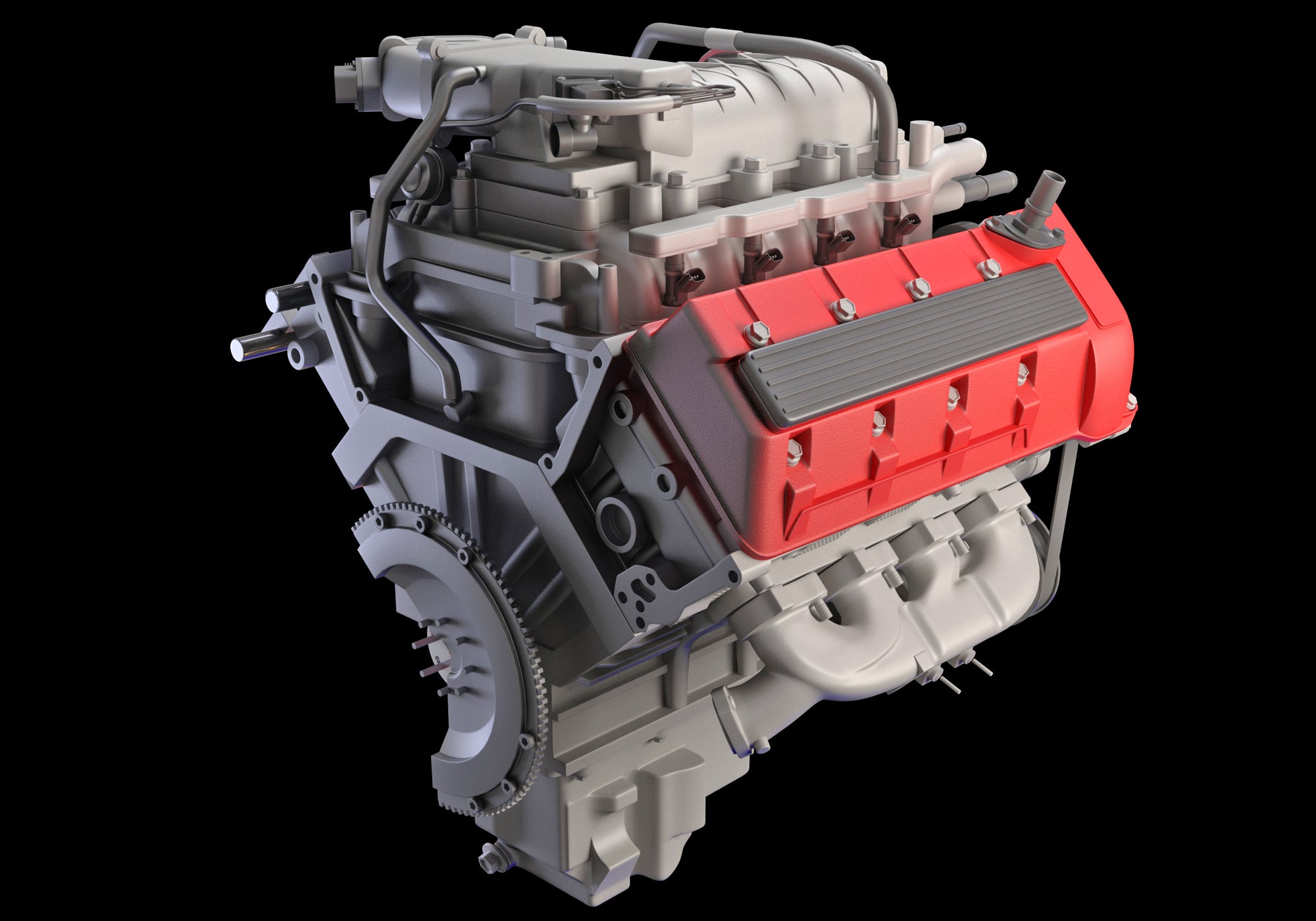 Animated Cutaway V8 Engine Ignition