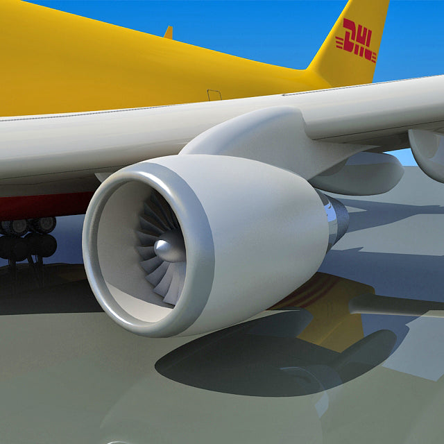 DHL Aircraft 3D Model